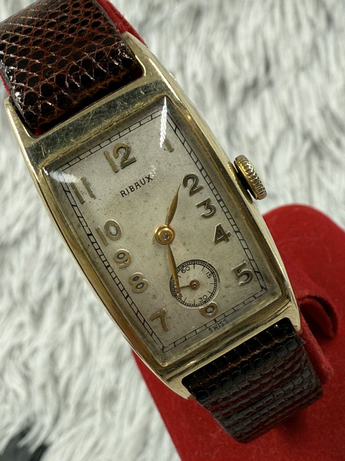 Vintage Vintage RIBAUX TANK Sub-Seconds Swiss Manual Unisex Watch Size ONE SIZE - 5 Thumbnail