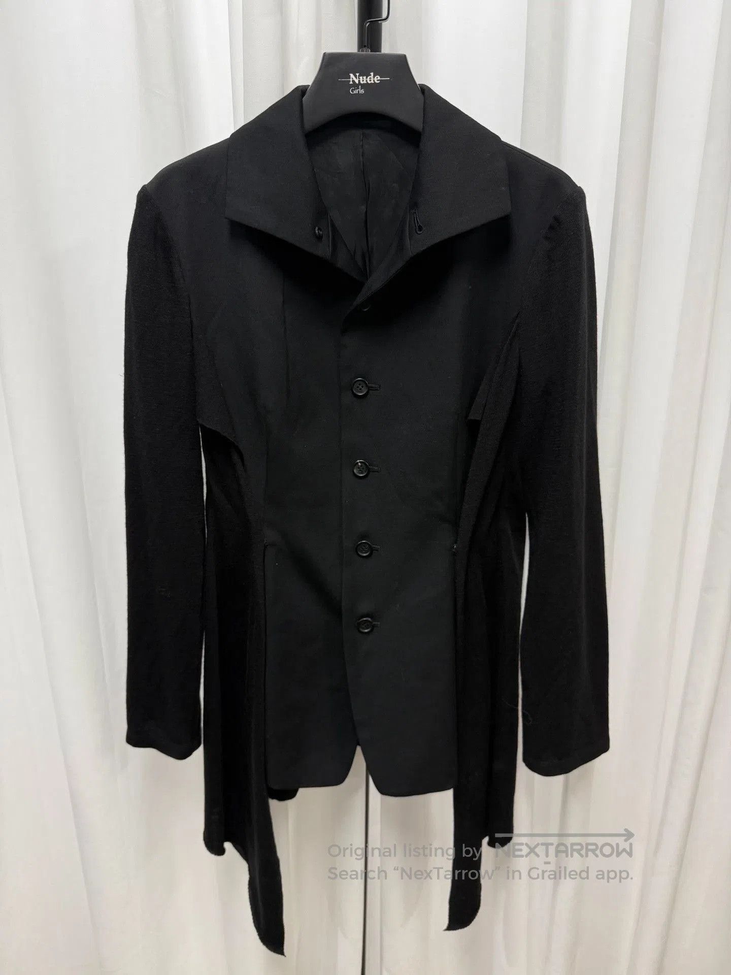 Yohji Yamamoto Yohji Yamamoto Black Wool Blazer. Size S / US 4 / IT 40 - 1 Thumbnail