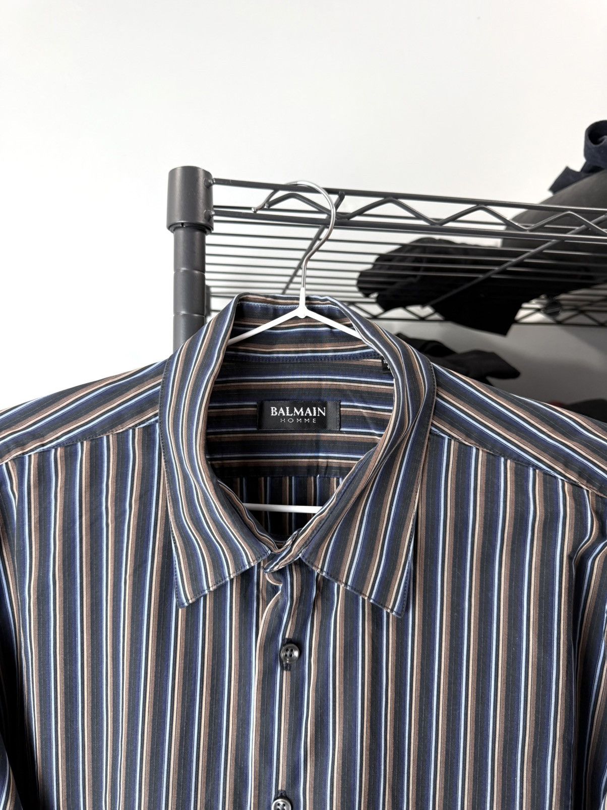 Balmain Vintage 1990’s Balmain Paris Shirt Buttons Up Size US L / EU 52-54 / 3 - 2 Thumbnail
