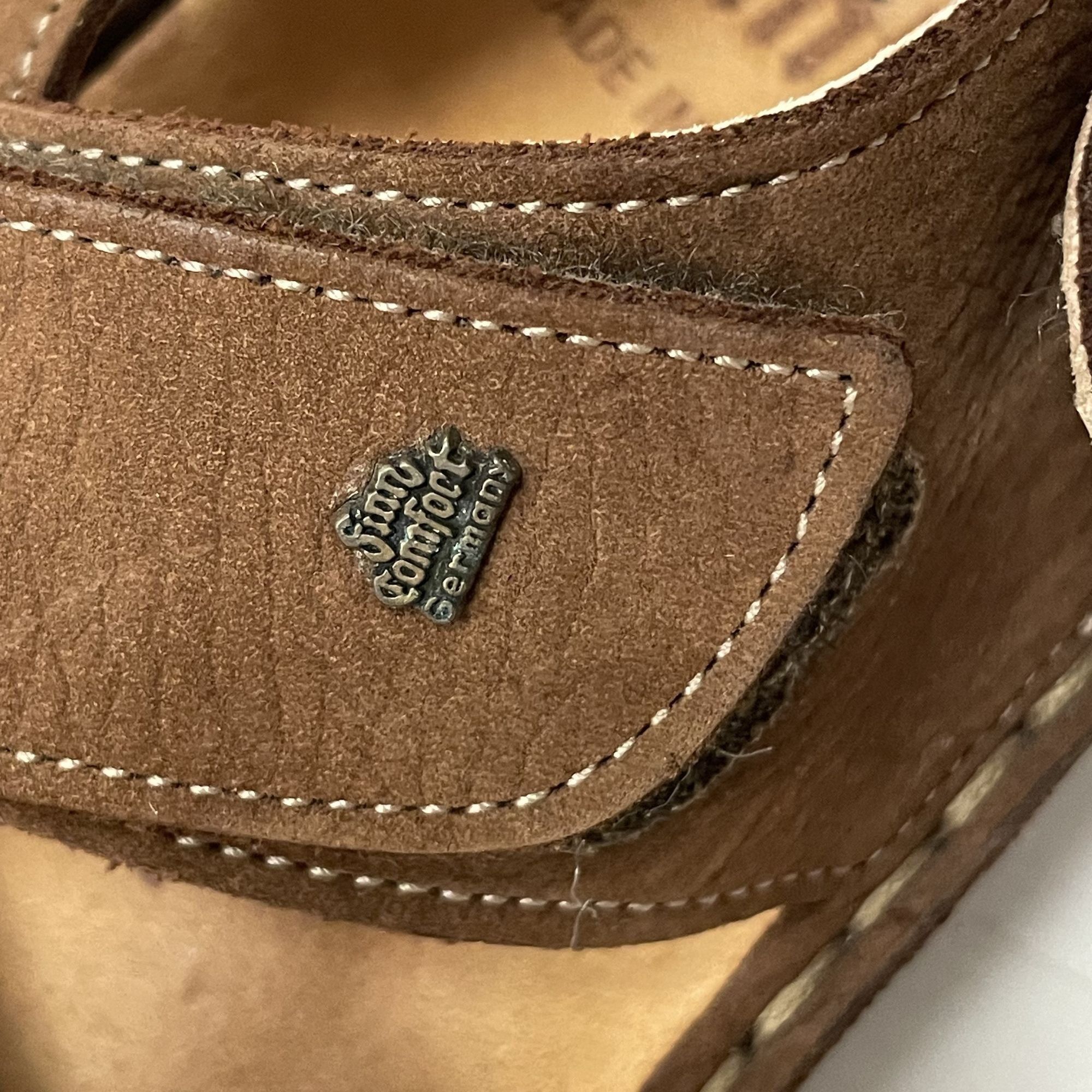 Other Finn Comfort JERSEY Sandals Nubuck Leather LOGO Sandals Size US 8 / IT 38 - 6 Thumbnail