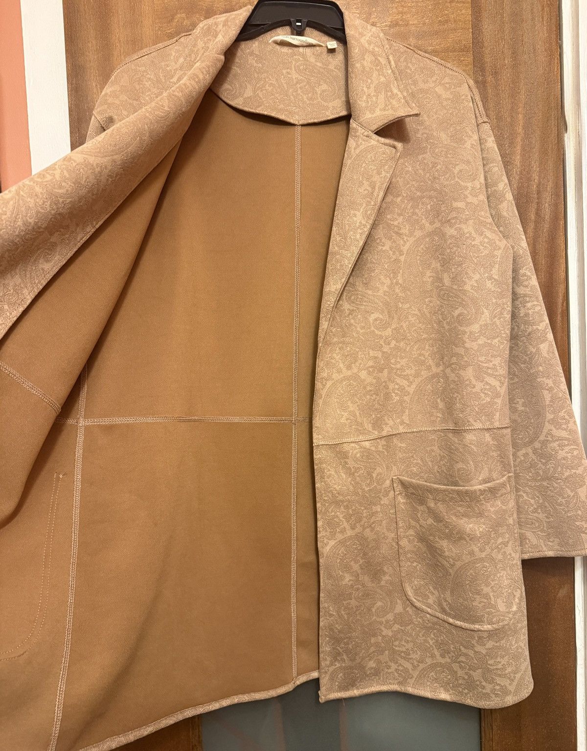 Soft Surroundings Soft Surroundings Malika Faux Driftwood Suede Paisley Jacket Size M / US 6-8 / IT 42-44 - 5 Thumbnail