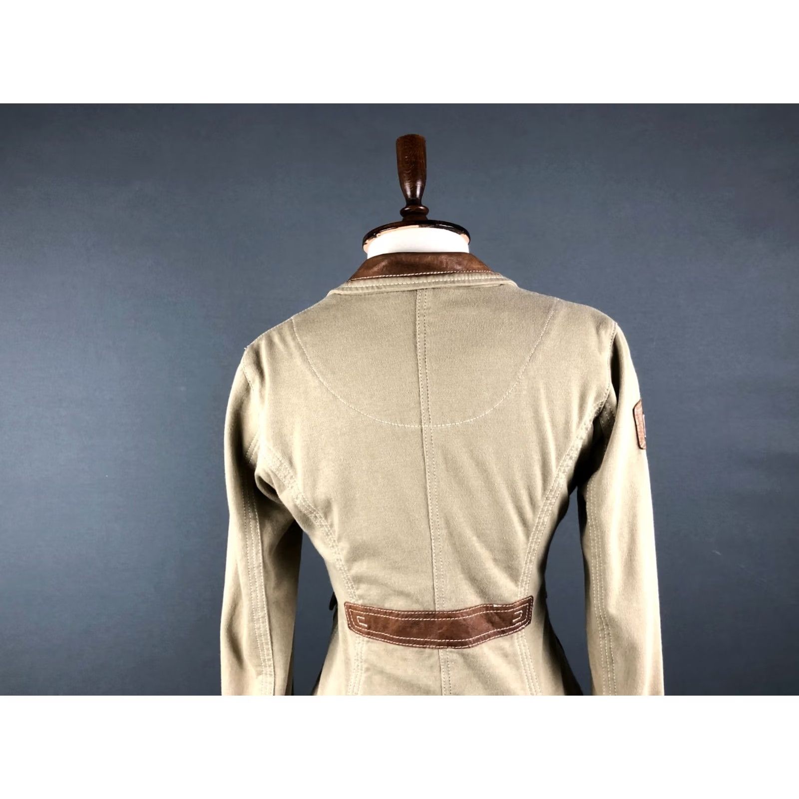 Aeronautica Militare Aeronautica Militare Blazer Shirt Womens 40 Khaki Cotton Single-Breasted Size S / US 4 / IT 40 - 4 Thumbnail