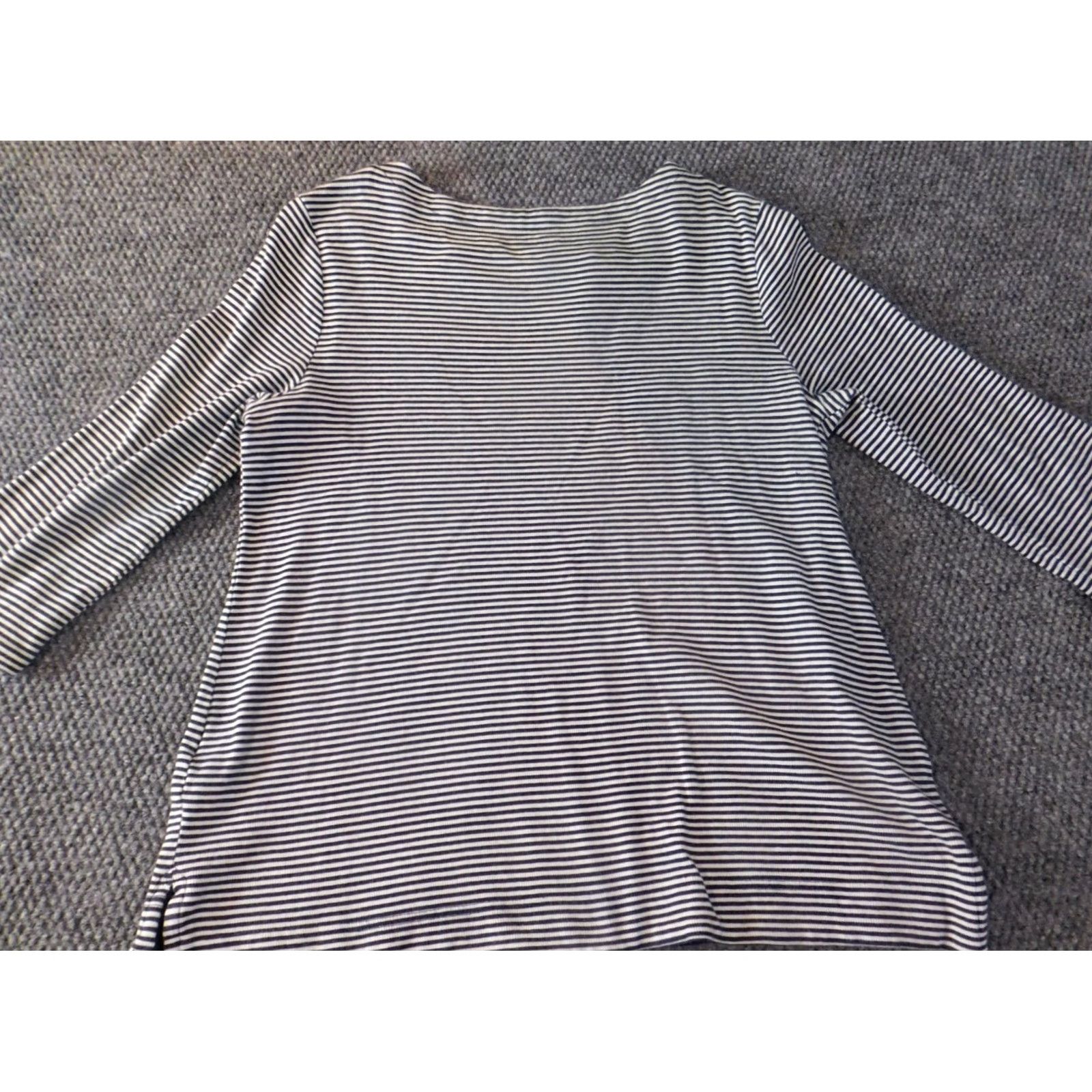Croft & Barrow Croft & Barrow Blouse Womens Large Blue Striped Pullover Top Size L / US 10 / IT 46 - 7 Thumbnail