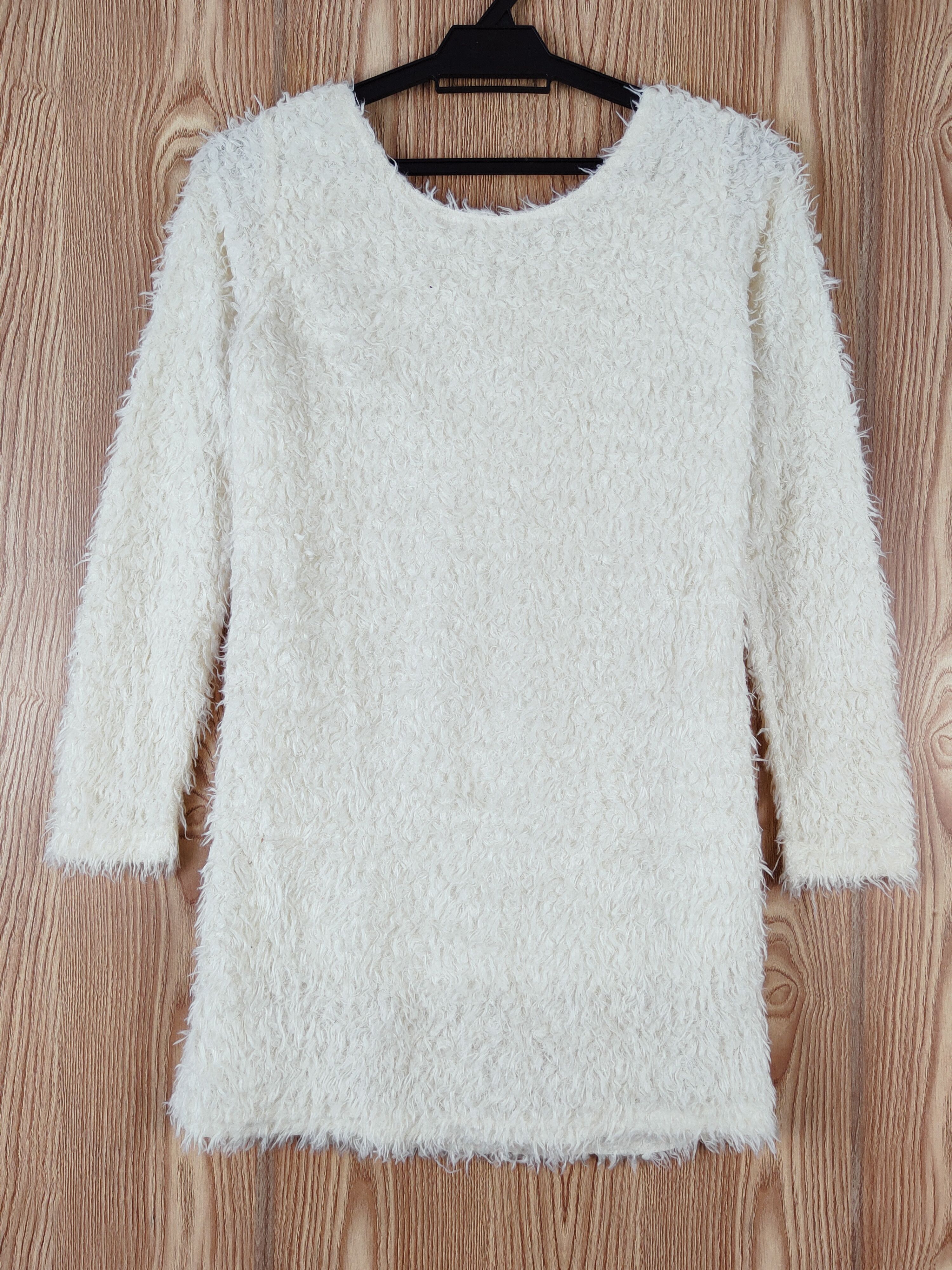 Japanese Brand × Vintage Japanese Brand Ivory Fur Mohair Faded Knitwear Size S / US 4 / IT 40 - 7 Thumbnail