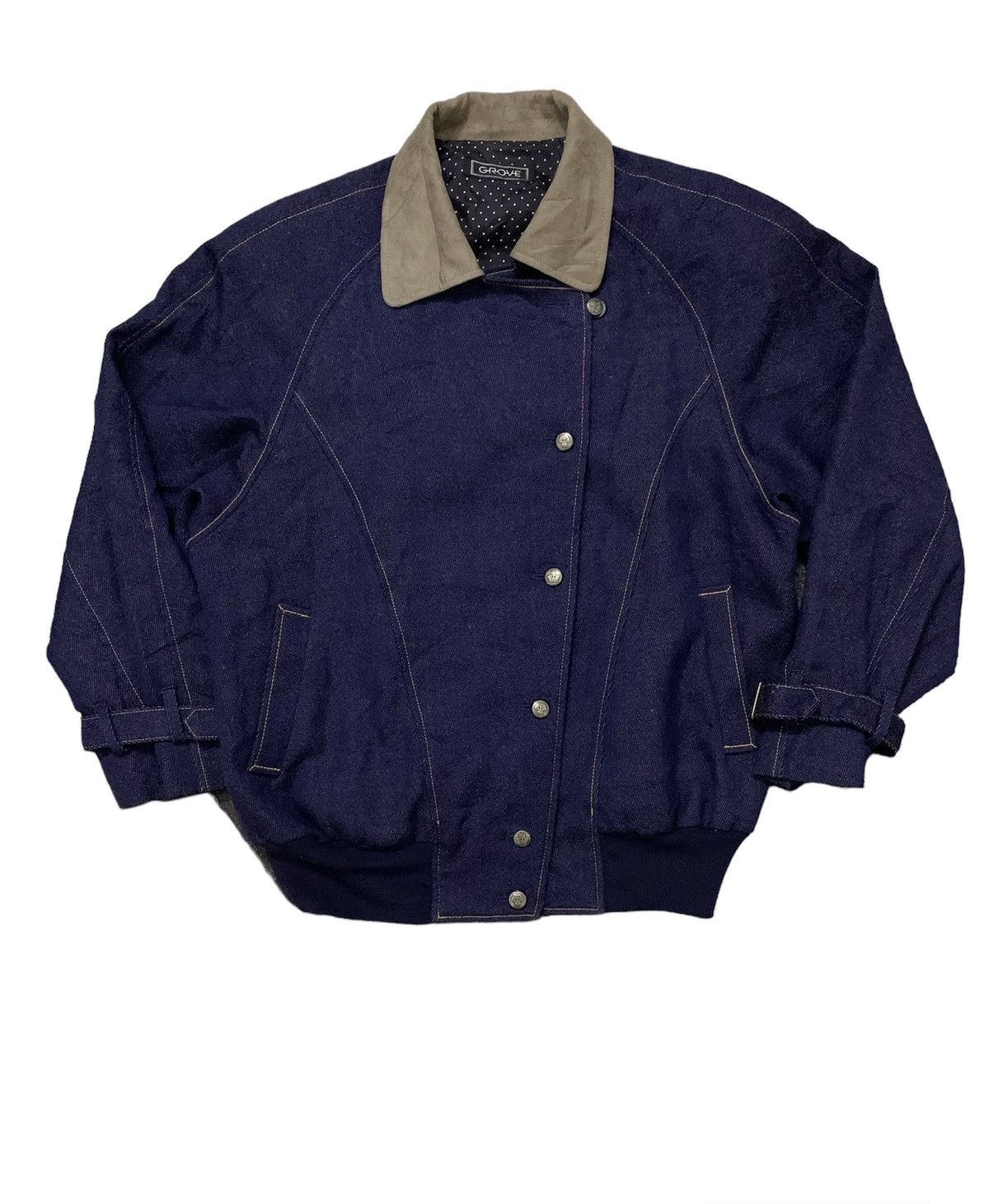 Japanese Brand Denim/Bomber jacket by japanes brand (B) Size US M / EU 48-50 / 2 - 1 Thumbnail