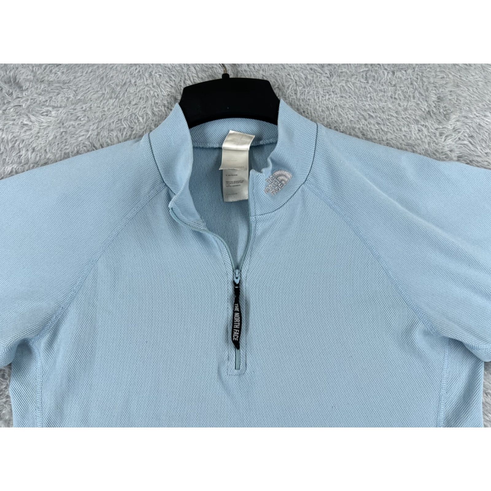 The North Face The North Face Shirt Women Large Blue Long Sleeve Crew Neck Polyester Pique Size L / US 10 / IT 46 - 4 Thumbnail