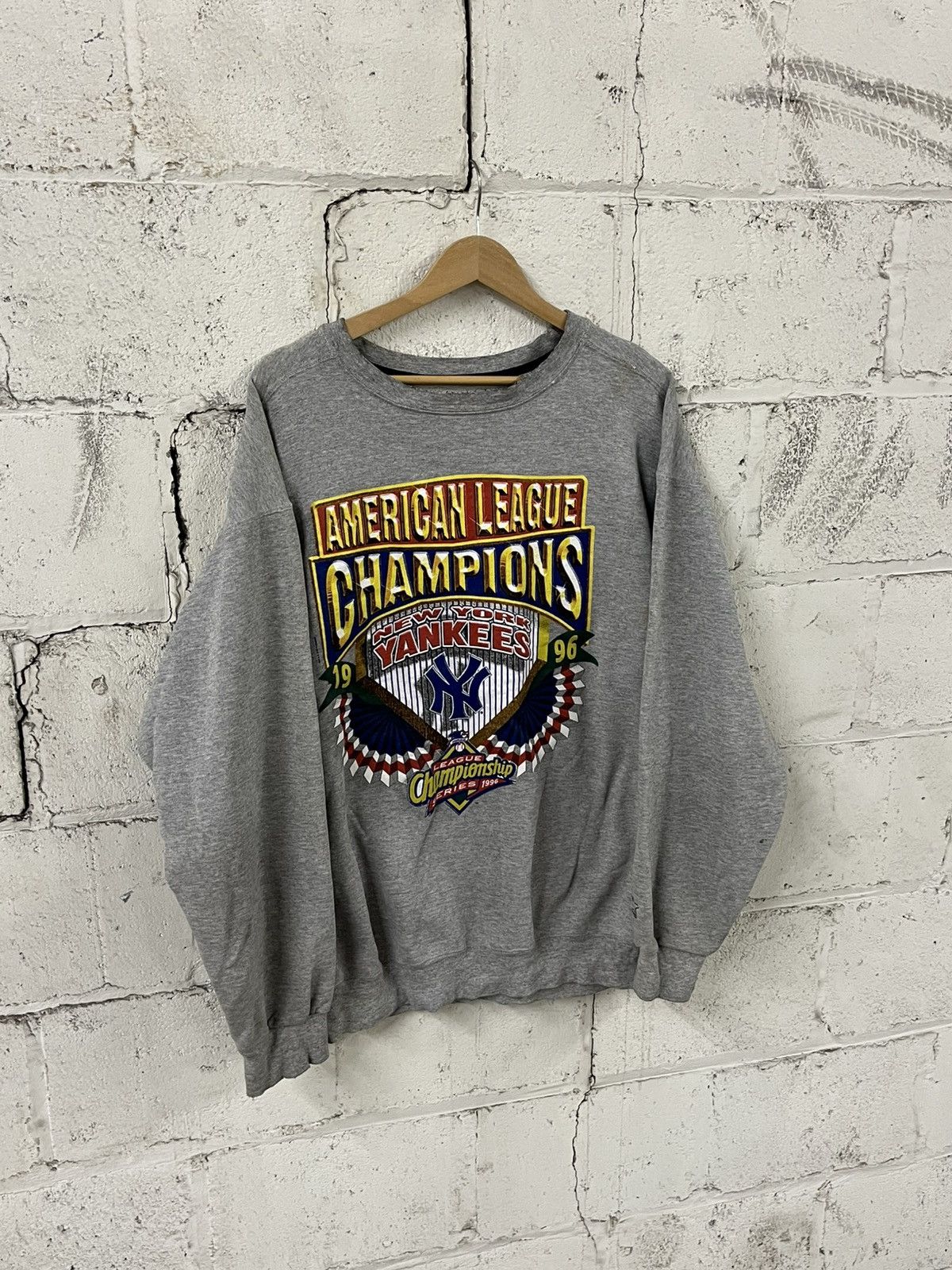 Starter Vintage NY yankees 90s starter sweatershirt boxy hype Size US XL / EU 56 / 4 - 2 Thumbnail