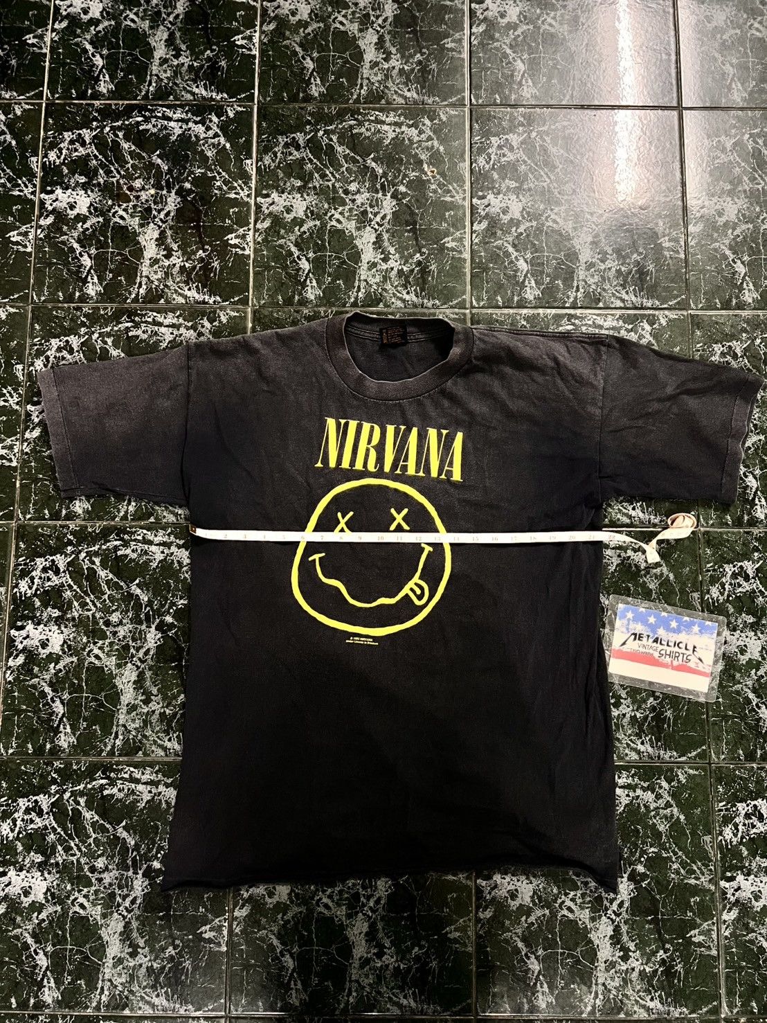 Nirvana Nirvana ( Smiley 1992 BROCKUM ) T Shirt Size US XL / EU 56 / 4 - 5 Thumbnail