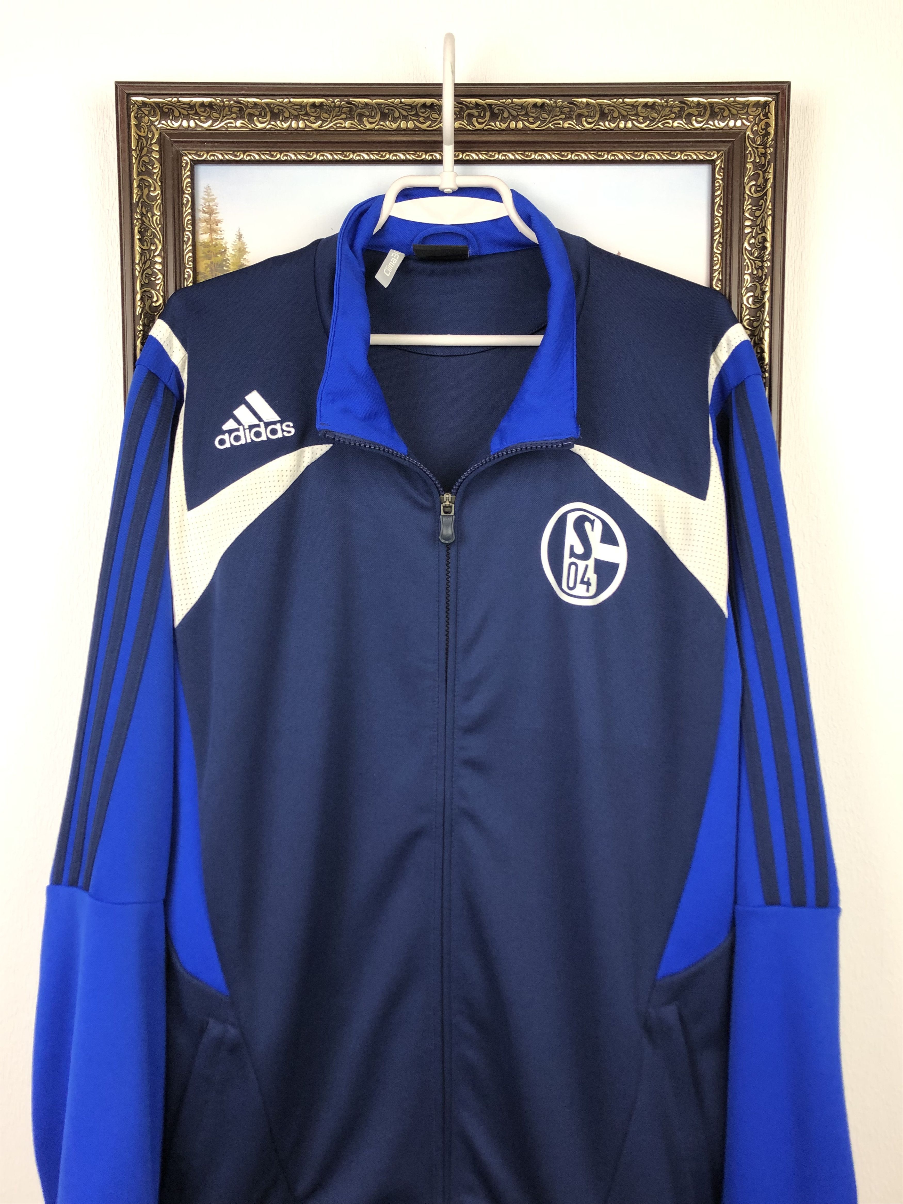 Vintage Adidas FC Schalke Football Jacket Soccer Track Top