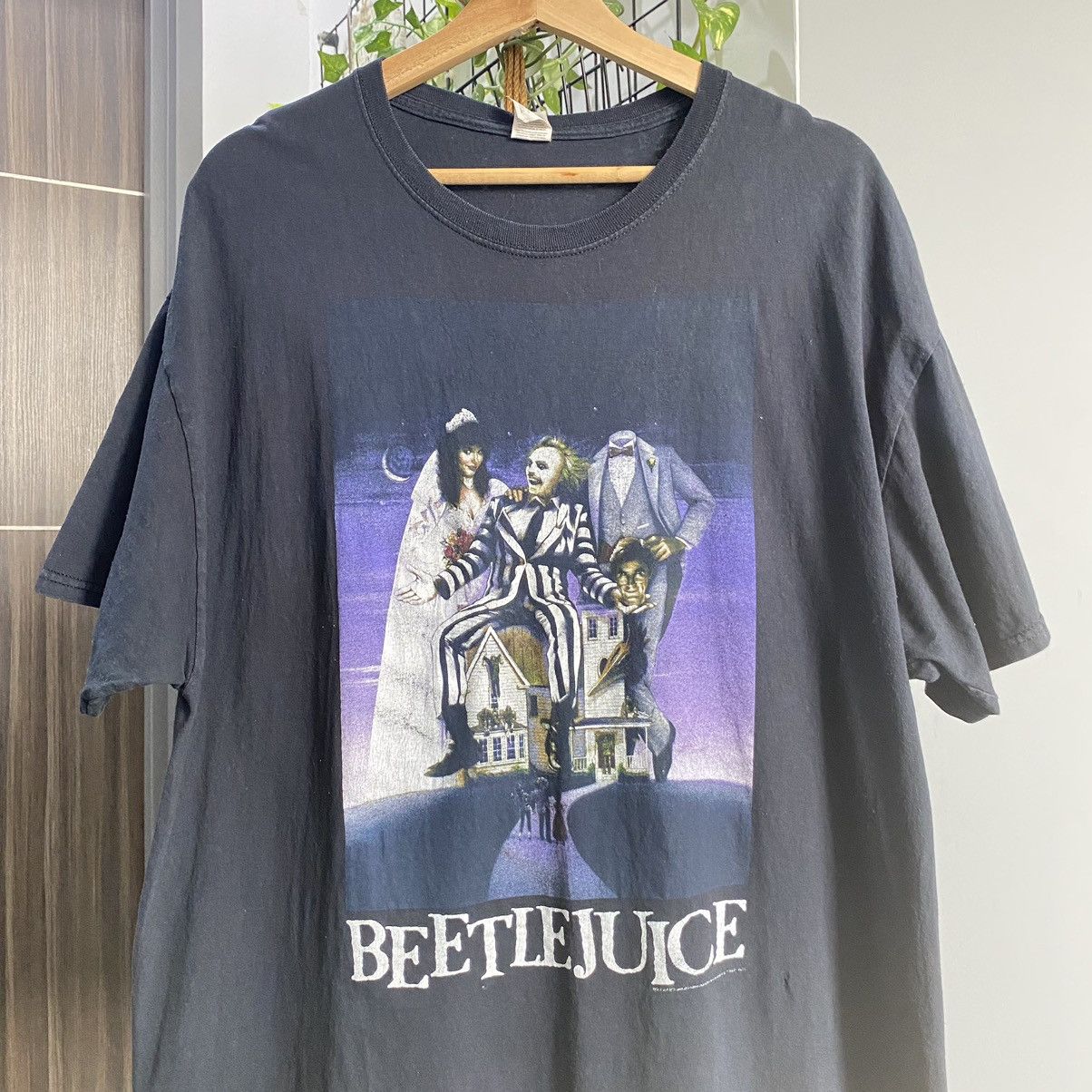 Expert Horror Thrashed Faded Vintage Beetlejuice Horror ERD GRUNGE TEE Size US XL / EU 56 / 4 - 2 Thumbnail