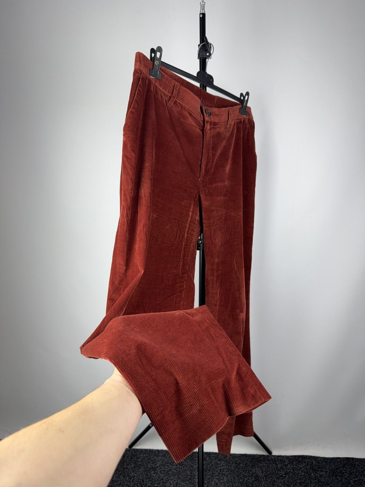 Etro Luxury Etro Slim Fit Corduroy Pants Rust Red Italian Luxury Size US 36 / EU 52 - 1 Thumbnail