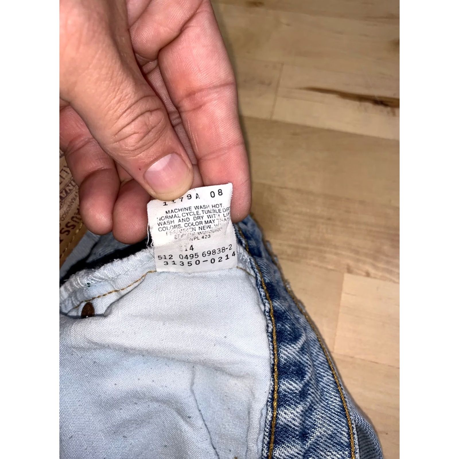Levi's VINTAGE Levi's Orange Tab Jeans Women's 16 Regular Straight Relax 80s 90s Distress 13069 Size 38" / US 16 / IT 52 - 4 Thumbnail