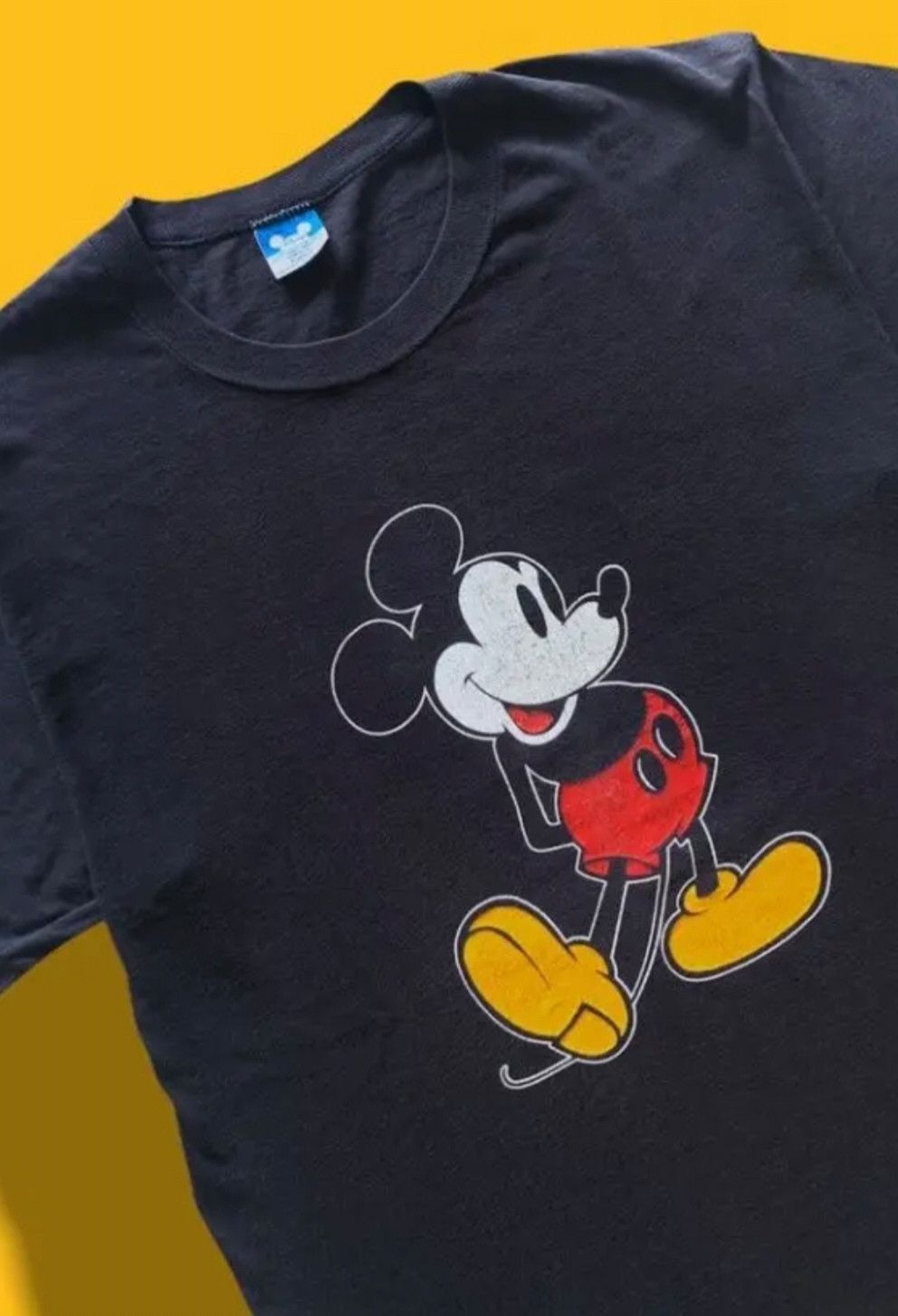 Mickey Mouse 🔥Vintage 80's Rare Mickey Mouse Blue Bar Tag Size US XL / EU 56 / 4 - 7 Thumbnail