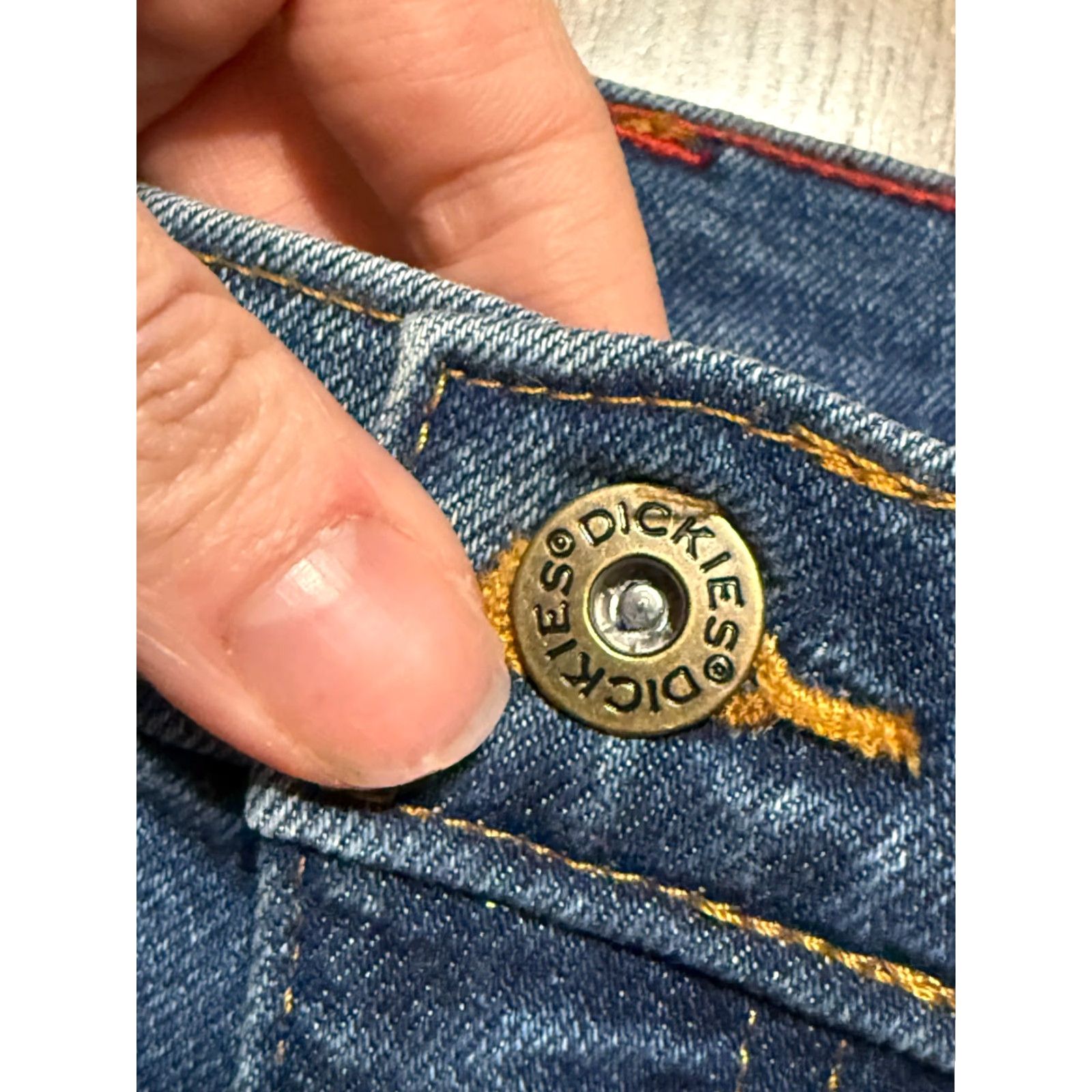 Dickies Dickies Jeans Men 34x30 Blue Denim Straight Leg 5-Pocket Pockets Medium Wash Vintage? No. Size 34x30 Mens Jeans Size US 34 / EU 50 - 4 Thumbnail