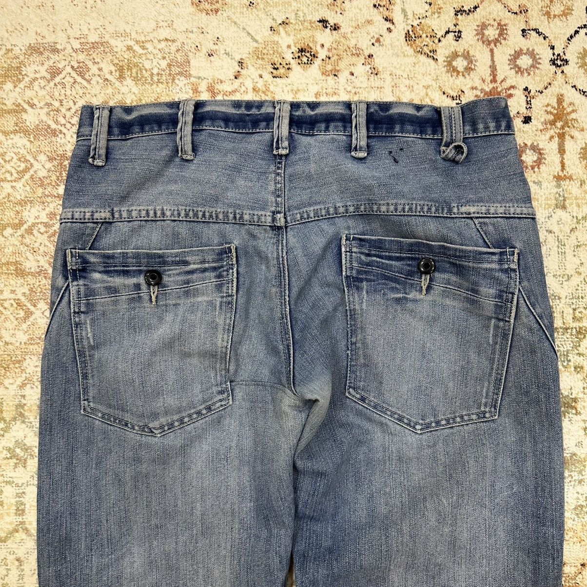 If Six Was Nine × Japanese Brand Vintage Japanese Style Double Knee Jeans Crazy Fit W36xL34 Size US 36 / EU 52 - 11 Thumbnail