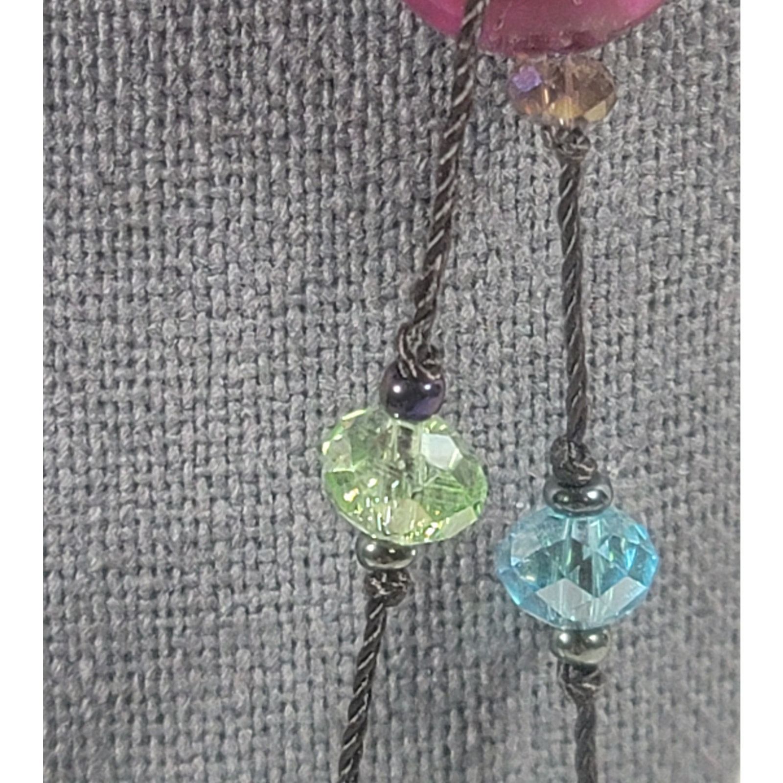 Other Multi Colored Real Stones & Glass Beads 18" Necklace Elegant Size ONE SIZE - 6 Thumbnail