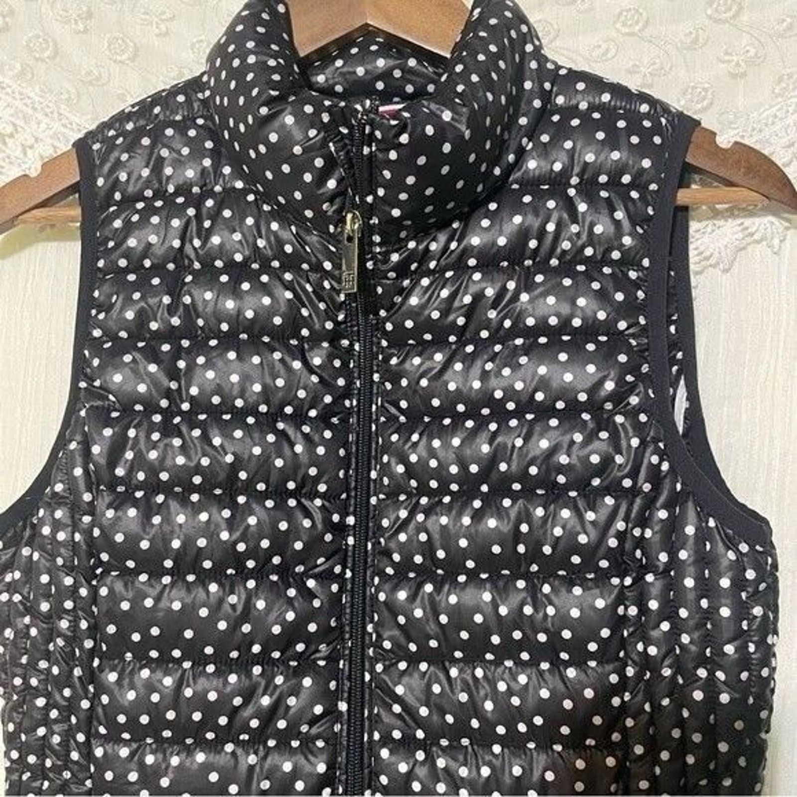 Tommy Hilfiger Tommy Hilfiger Vest XS Quilted Black/White Polka Dot Size XS / US 0-2 / IT 36-38 - 4 Thumbnail