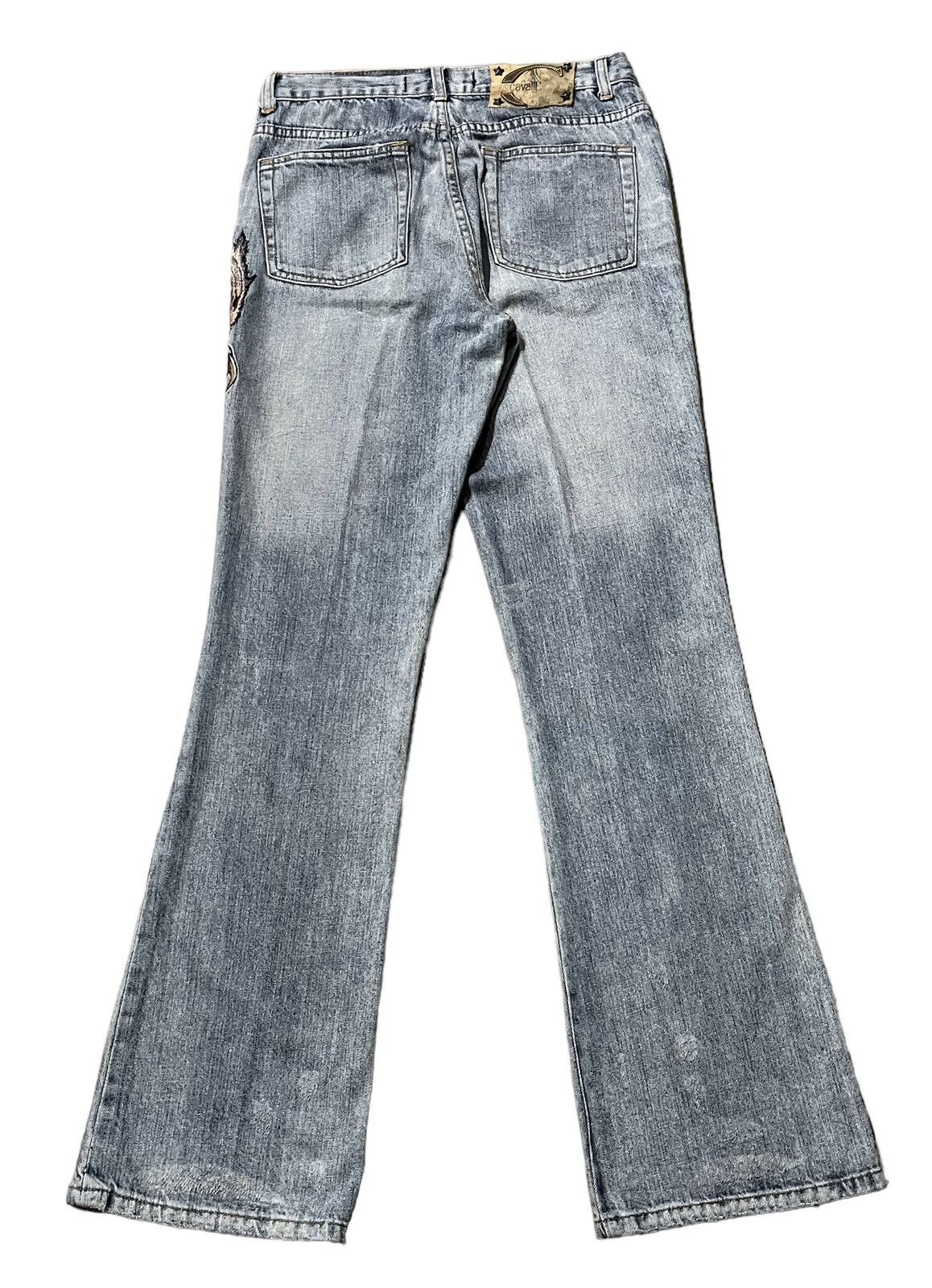 Just Cavalli Flare jeans just cavalli tiger claw faded distressed denim Size US 29 - 7 Thumbnail