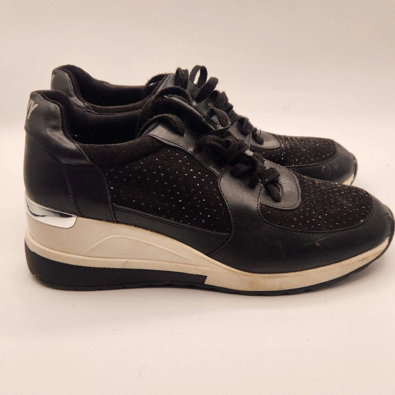 DKNY DKNY Womens Wedge Sneaker Trainers Size 11 Black Size US 11 / IT 41 - 7 Thumbnail