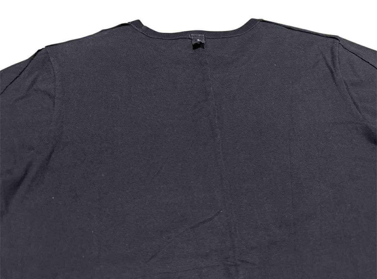 If Six Was Nine 🔥Y2K Black Asymmetric Stitch Raw Edge Shirt Rick Owens Style Size US S / EU 44-46 / 1 - 9 Thumbnail