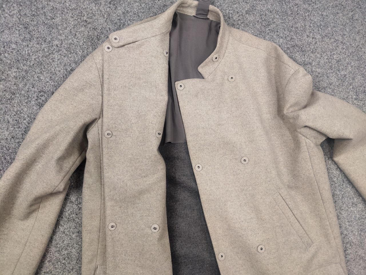 Brunello Cucinelli Brunello Cucinelli Wool Cashmere Blend Beige Coat Mid Jacket Size M / US 6-8 / IT 42-44 - 12 Thumbnail