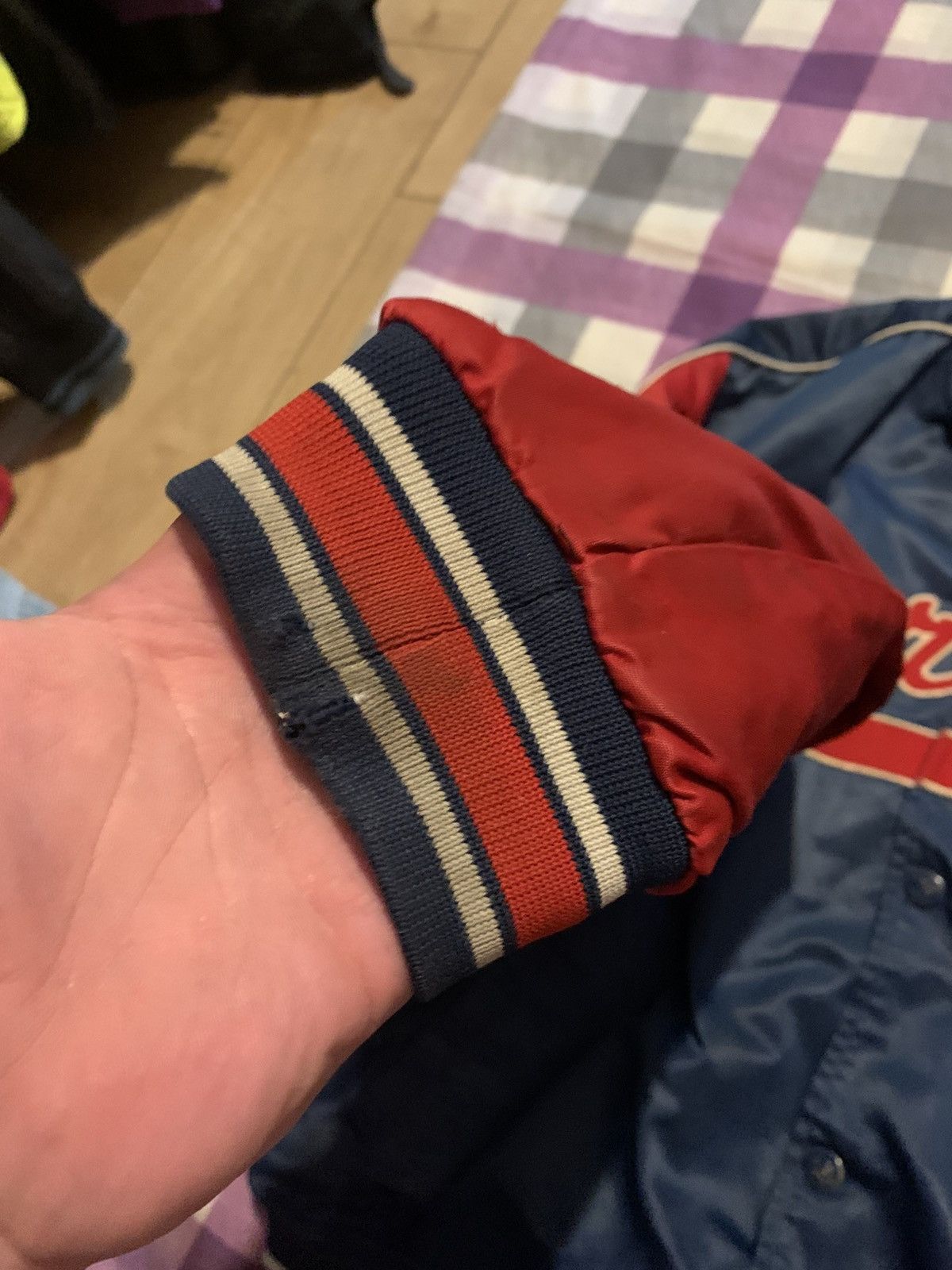 Starter Vintage Starter Navy Red Jacket L Made in Korea Size US L / EU 52-54 / 3 - 12 Thumbnail