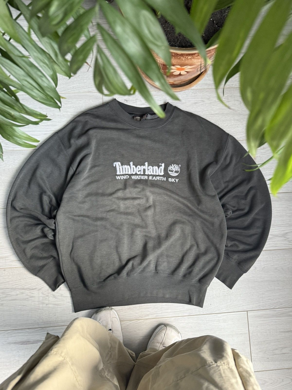 Timberland × Vintage Vintage Timberland Hype Ovesized Sweatshirt 90’s Size US L / EU 52-54 / 3 - 1 Thumbnail