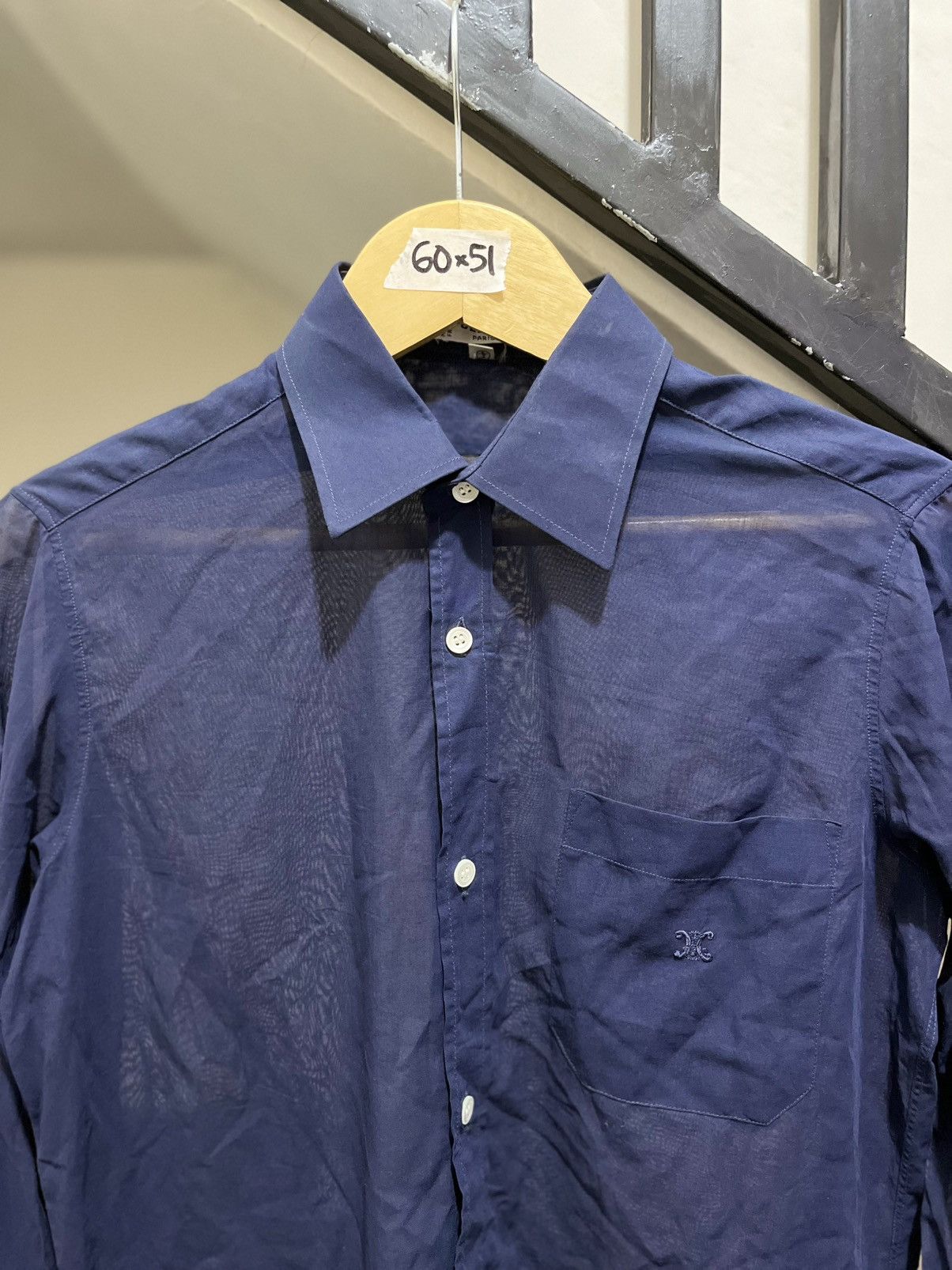 Celine Vintage celine button up shirt Size XS / US 0-2 / IT 36-38 - 2 Thumbnail