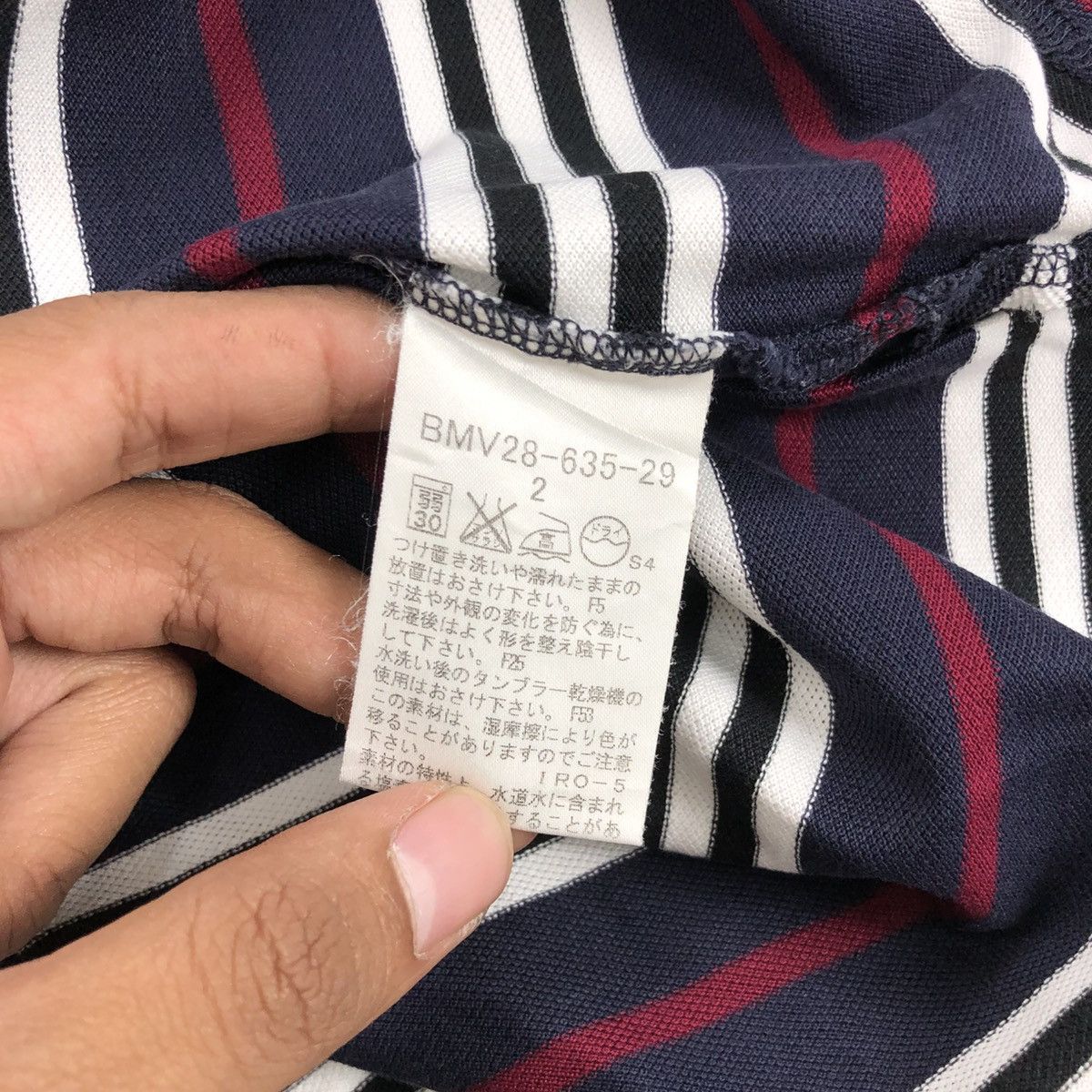 Burberry × Designer × Vintage Vintage Burberry London Black Label Striped Polo Shirt Size US M / EU 48-50 / 2 - 7 Thumbnail