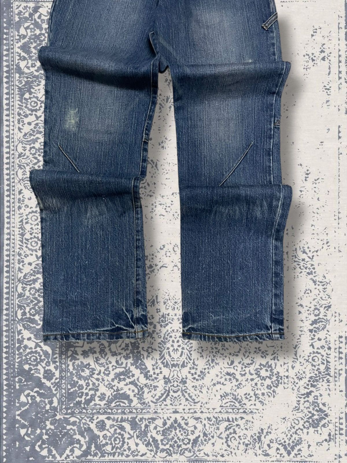 Designer × Japanese Brand × Vintage Vintage 1990s Japan Designer Wavelist Distressed Denim Size US 27 - 3 Thumbnail