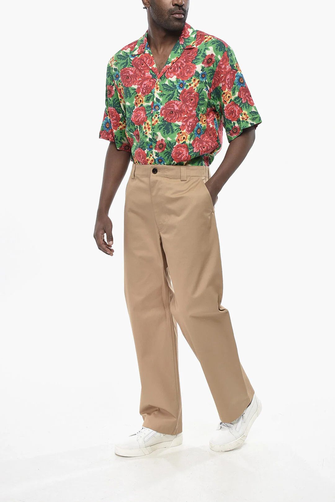 Gucci og1mm0426 Cotton Pant in Beige Size US 32 / EU 48 - 4 Thumbnail