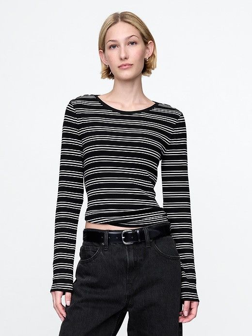 Gap Gap rib cropped t shirt Size L / US 10 / IT 46 - 2 Thumbnail