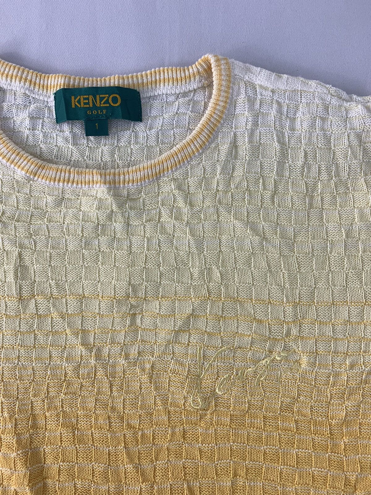 Kenzo 90s Kenzo Golf Knit Multicolour Tee T-shirt Girl Youth Wear Size US S / EU 44-46 / 1 - 5 Thumbnail