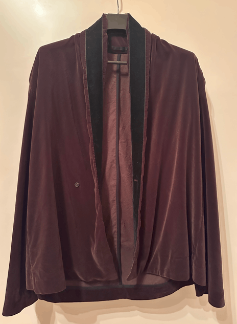 Haider Ackermann Haider Ackermann FW15 Burgundy Kimono Size 48S - 2 Thumbnail