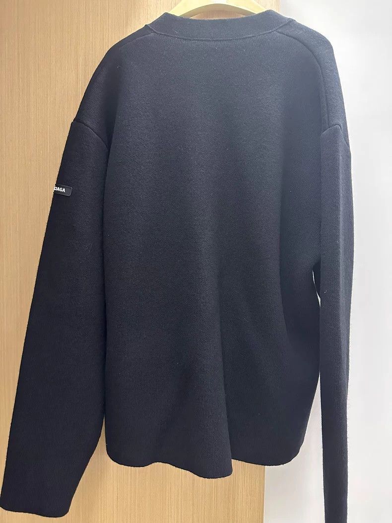 Balenciaga Balenciaga Sleeve Logo Knitted Cardigan Sweater Size US M / EU 48-50 / 2 - 5 Thumbnail