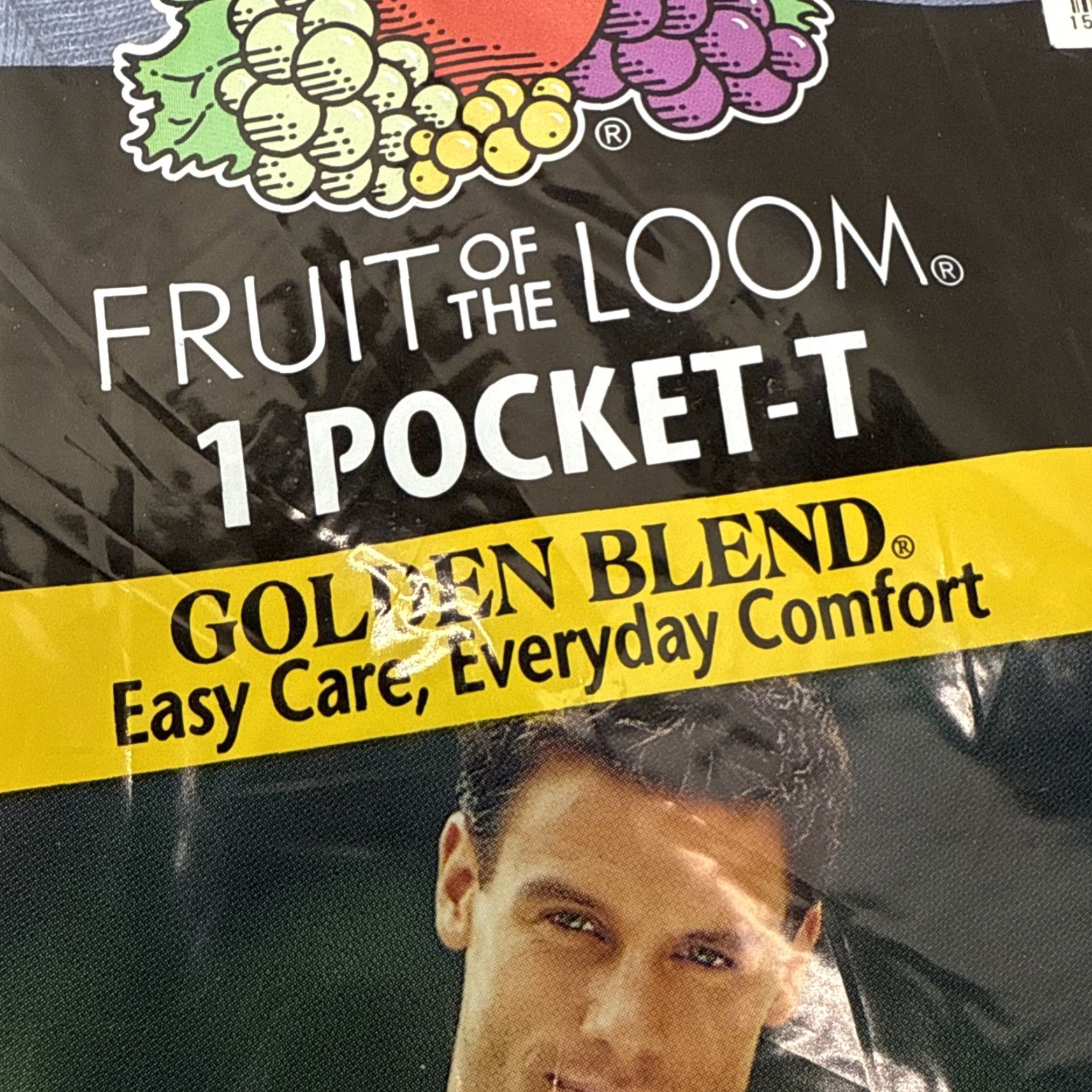 Fruit Of The Loom VINTAGE Fruit of the Loom Pocket T Shirt 2XL Blue Men Quality 1990s 2001 Mens Shirt Size US XXL / EU 58 / 5 - 2 Thumbnail