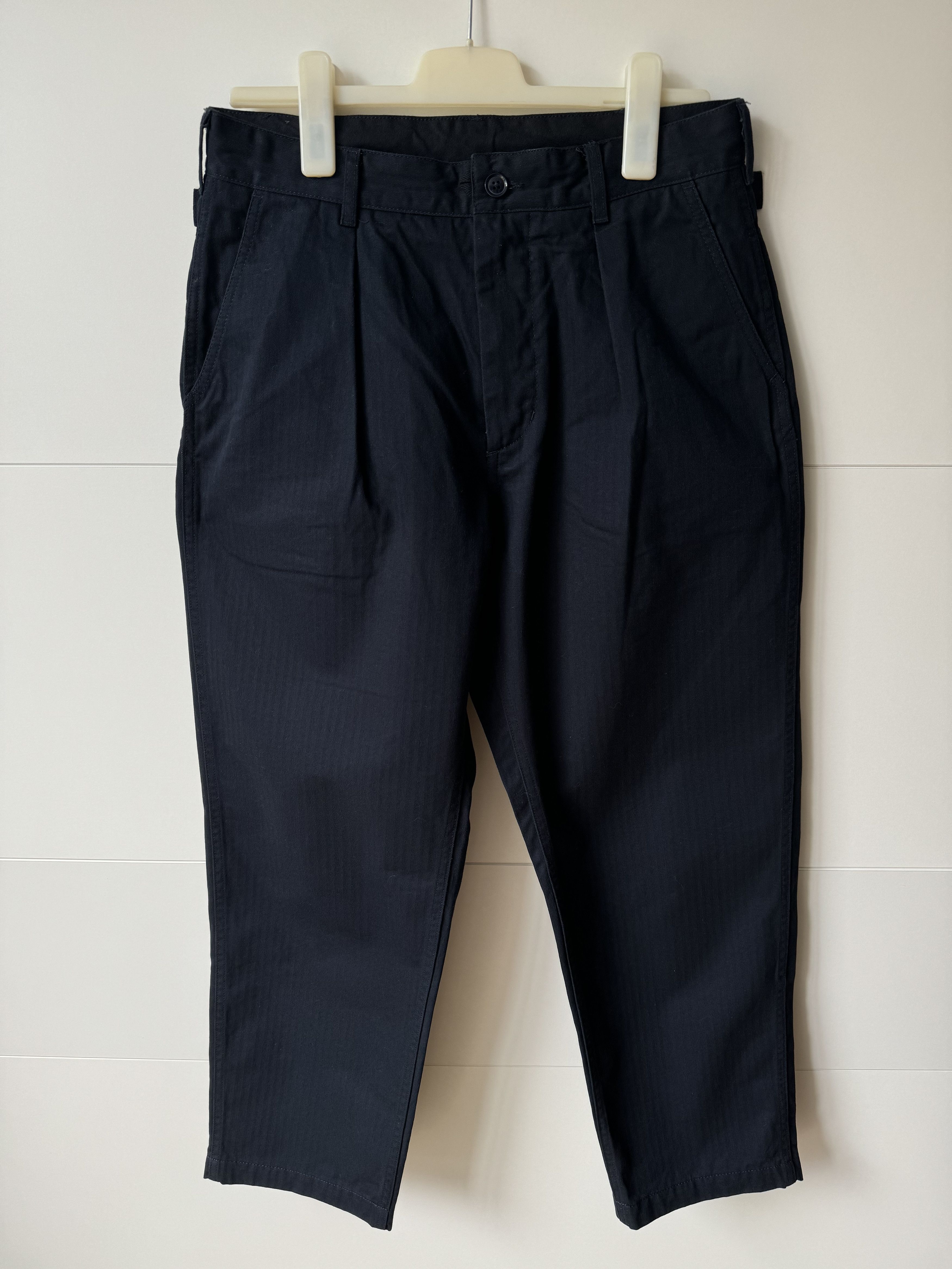 Engineered Garments [S] Herringbone Cotton Ground Pant in Dark Navy (FW19) Size US 32 / EU 48 - 2 Thumbnail