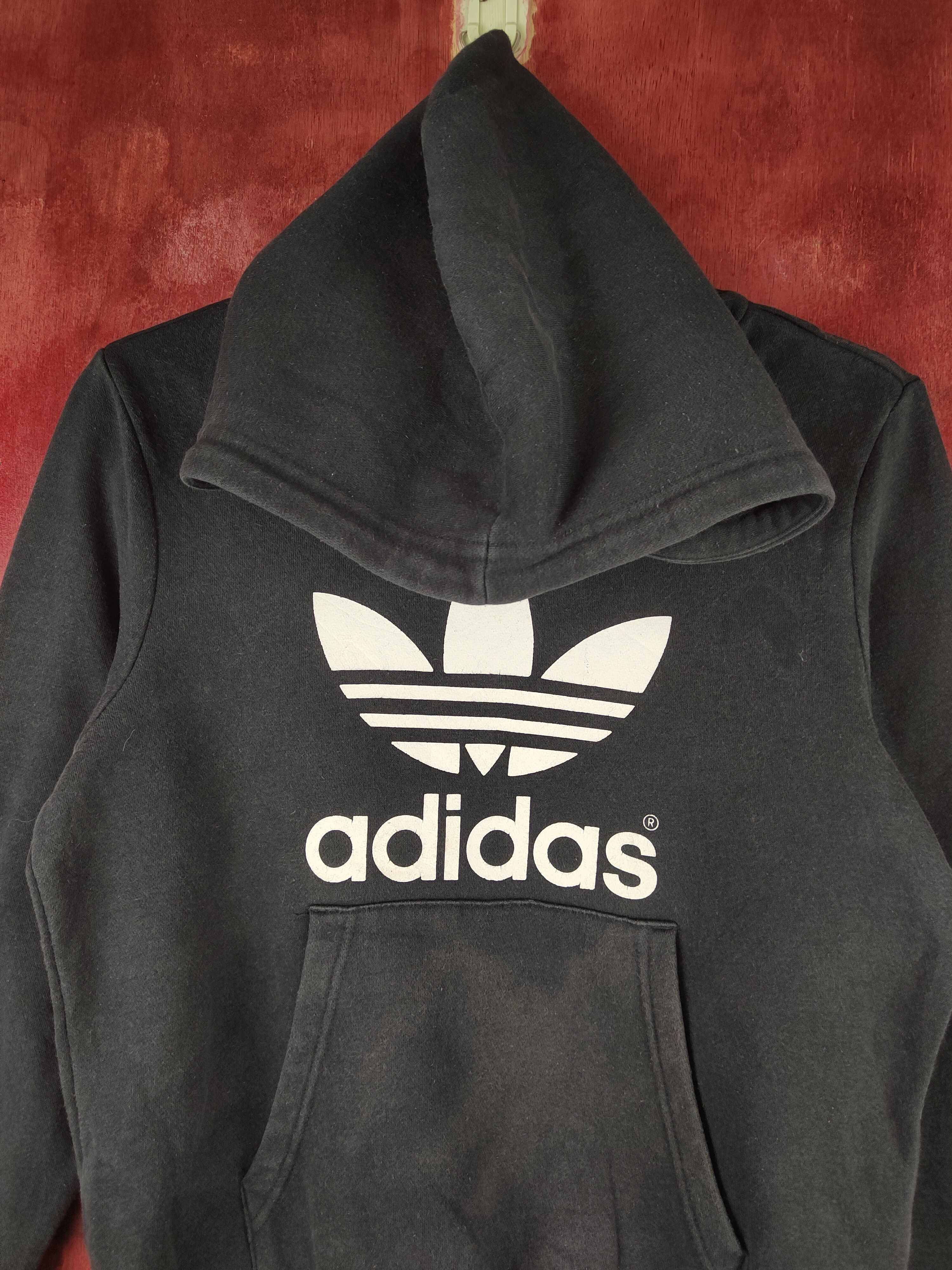 Adidas Adidas vintage Dark Blue Hoodie Sweatshirts #S1560 Size US S / EU 44-46 / 1 - 2 Thumbnail