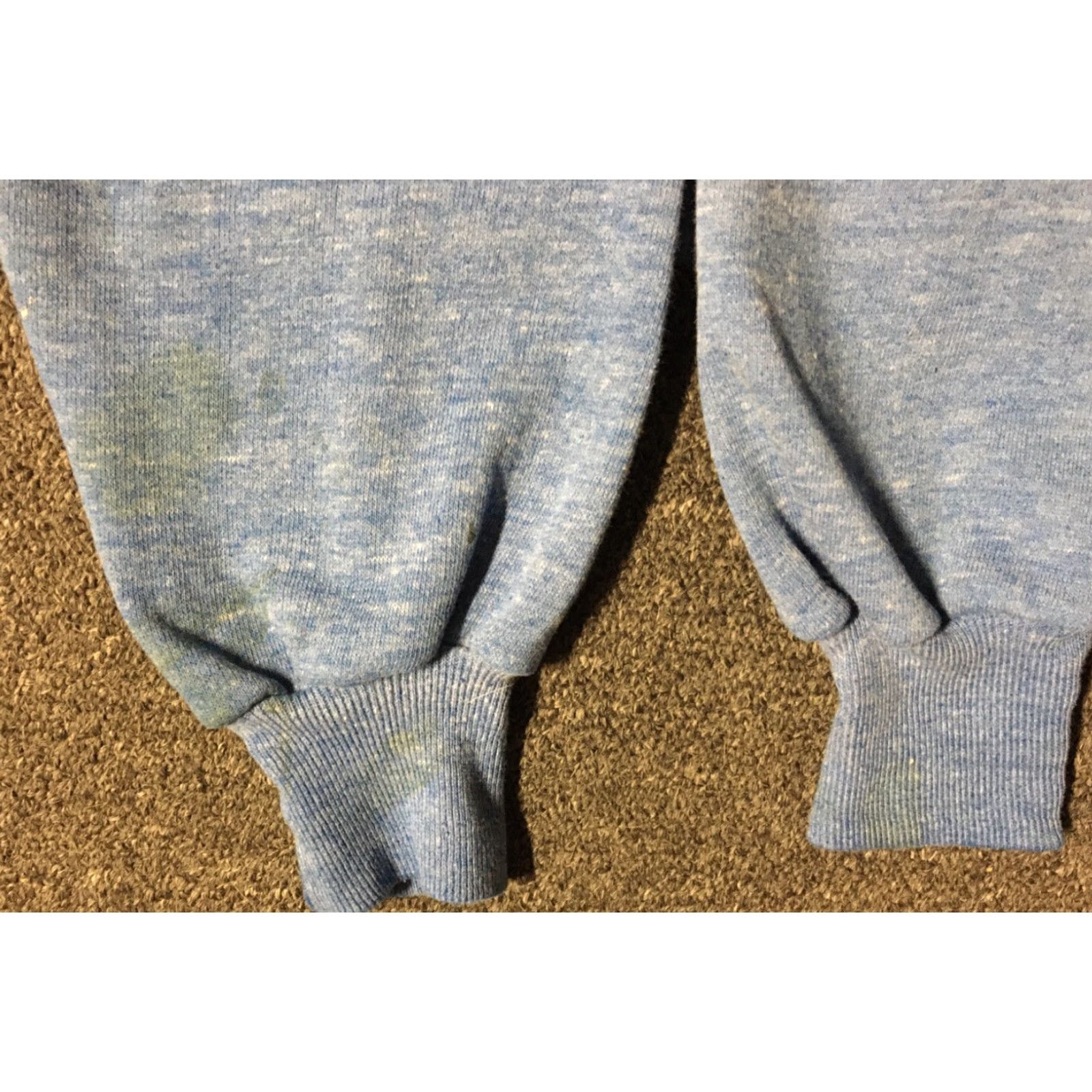 Vintage VINTAGE Oswego State University Sweatshirt S Mens Blue Distressed Spellout 70s 80s College University PE Sports Track Gangster Grunge - Size US S / EU 44-46 / 1 - 6 Thumbnail