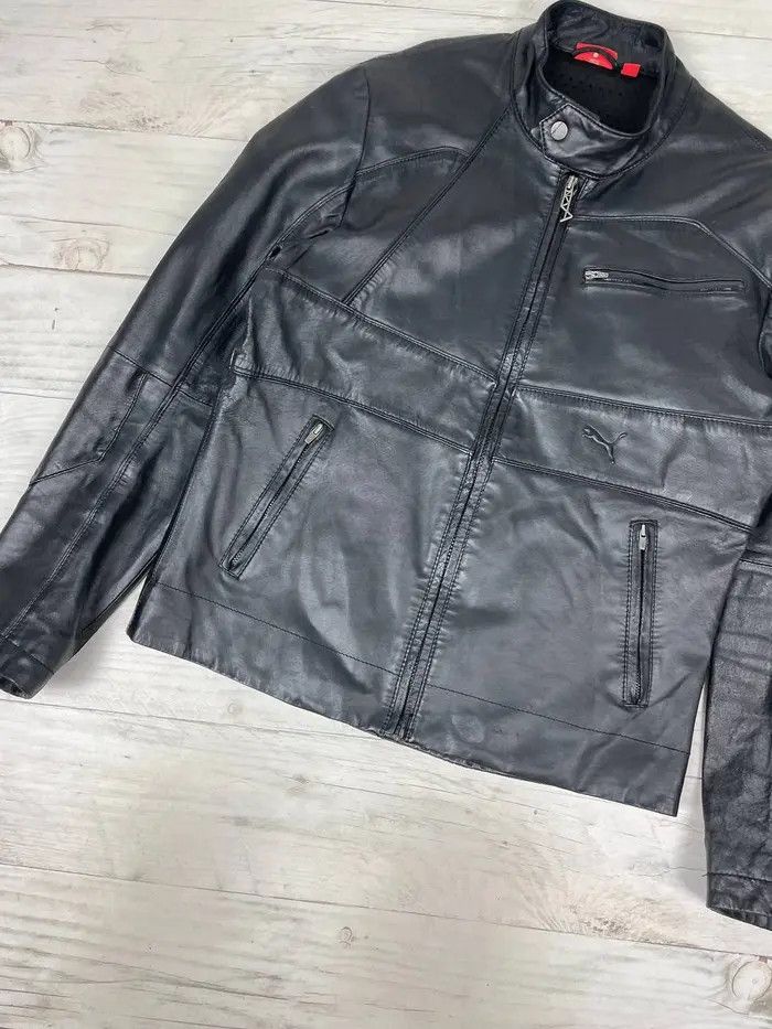 Puma Puma Ducati Leather Jacket Big Logo Racing Moto Bike Y2K Size US M / EU 48-50 / 2 - 5 Thumbnail