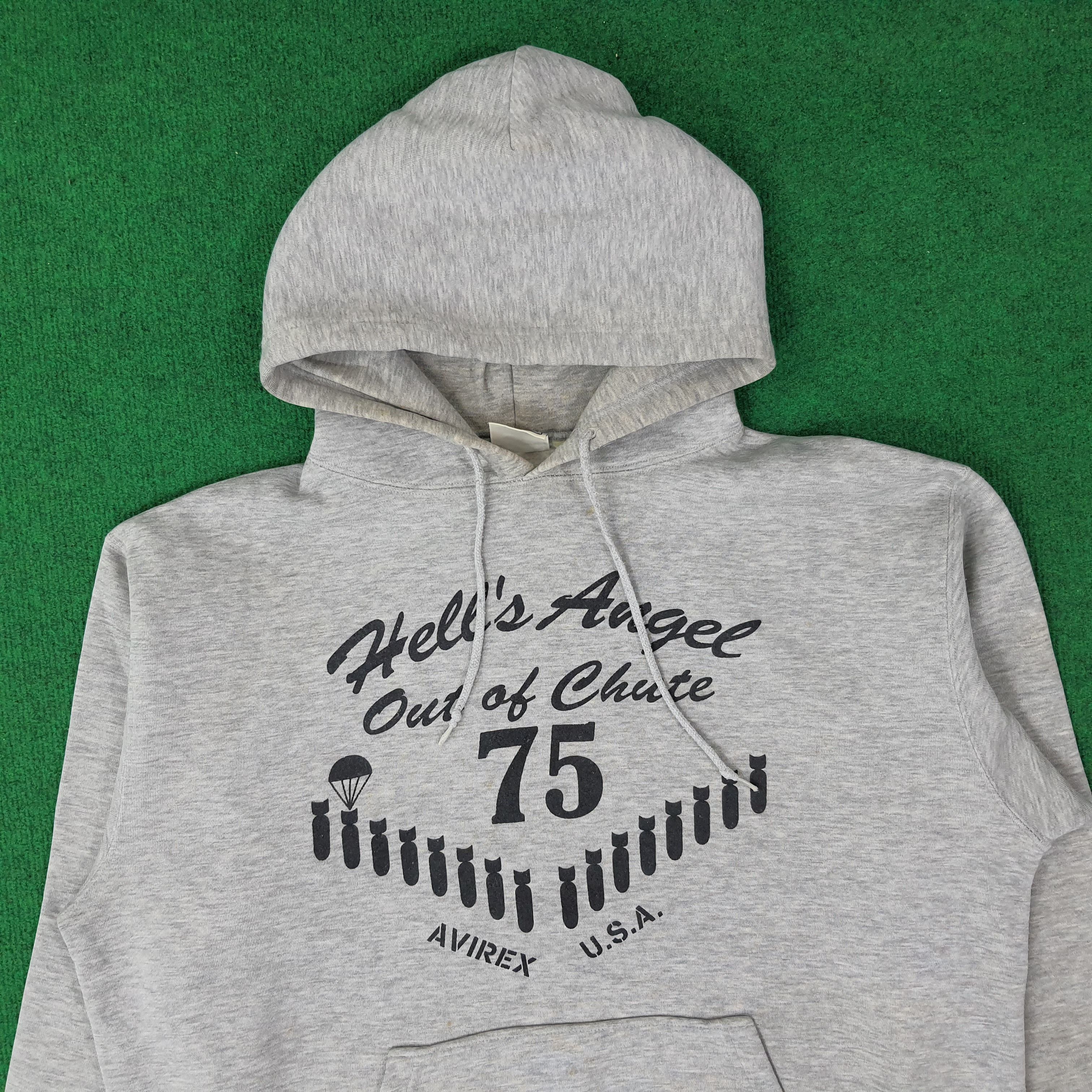 Avirex Vintage Avirex USA Hell's Angel Hoodie C227N5 Size US L / EU 52-54 / 3 - 2 Thumbnail