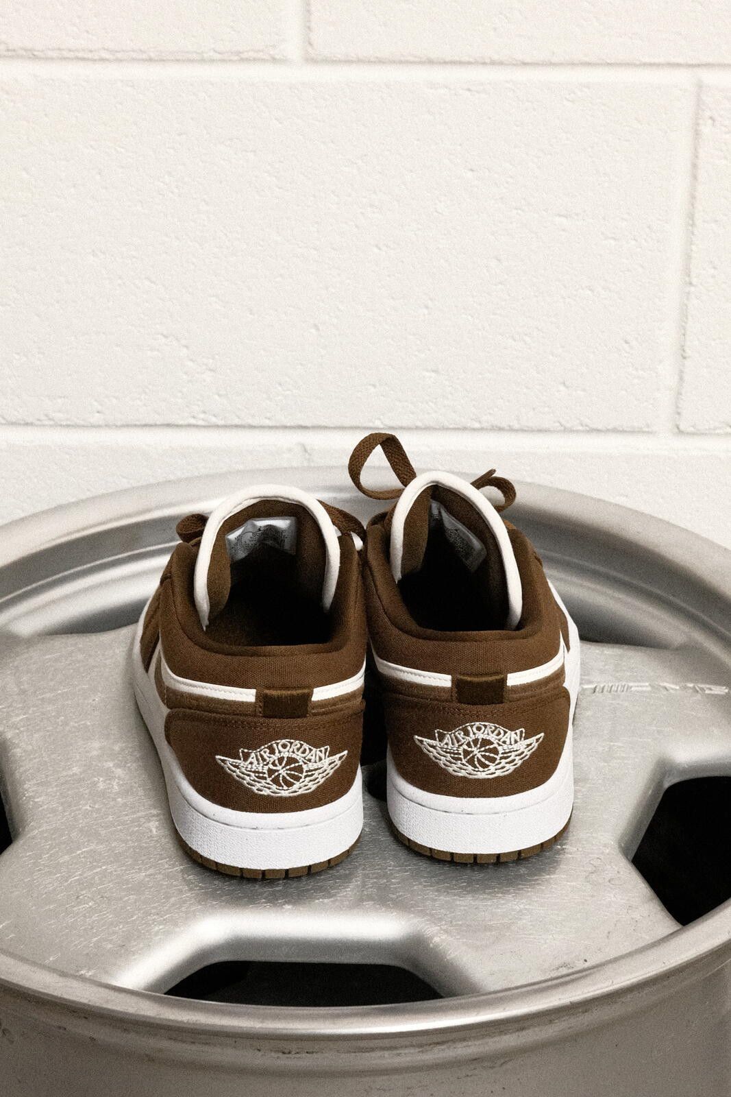 Nike Nike Air Jordan 1 Low Brown and White Sneakers Size US 9 / EU 42 - 3 Thumbnail