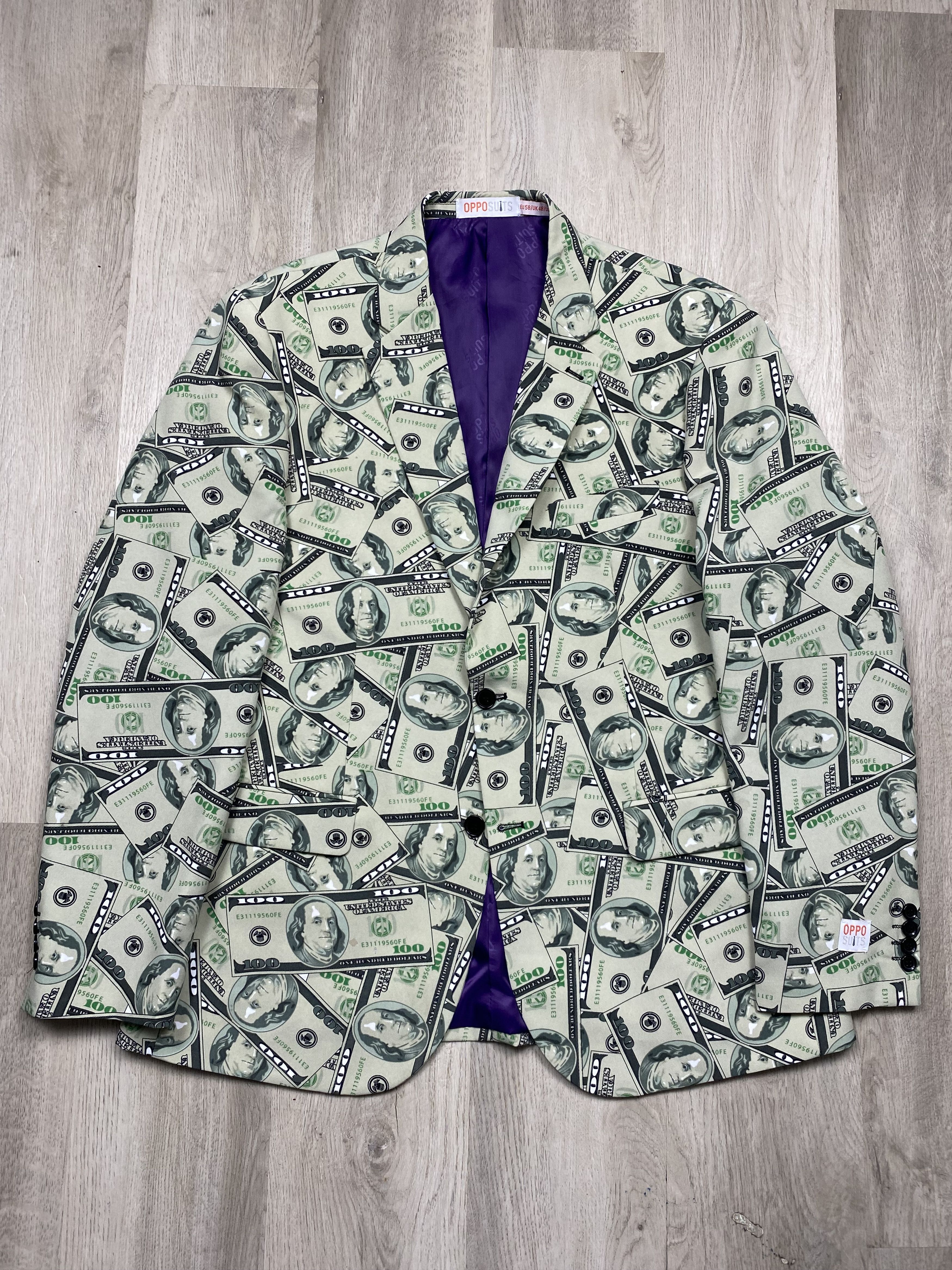 Other Oppo Suits Vintage $100 Franklin Graphics Blazer + Pants Size 48R - 2 Thumbnail