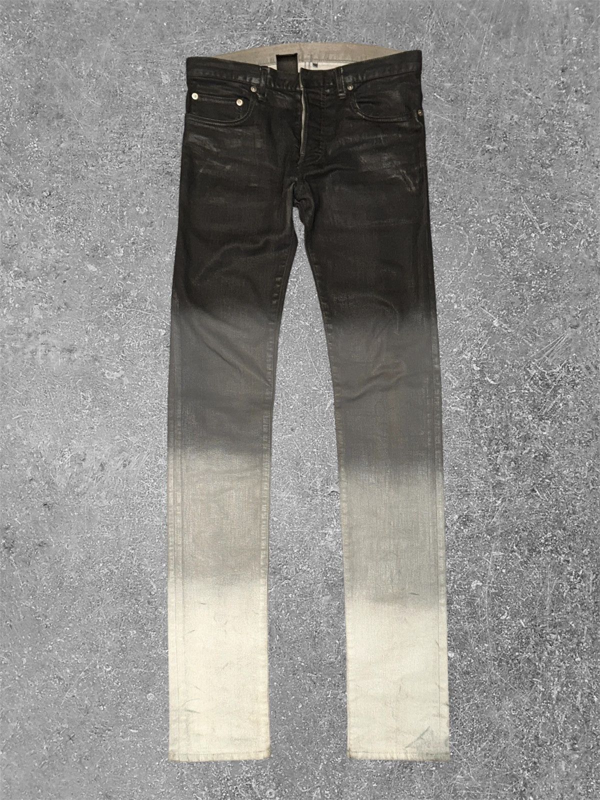 Dior Dior waxed gradient denim by kriss van Size US 27 - 1 Thumbnail