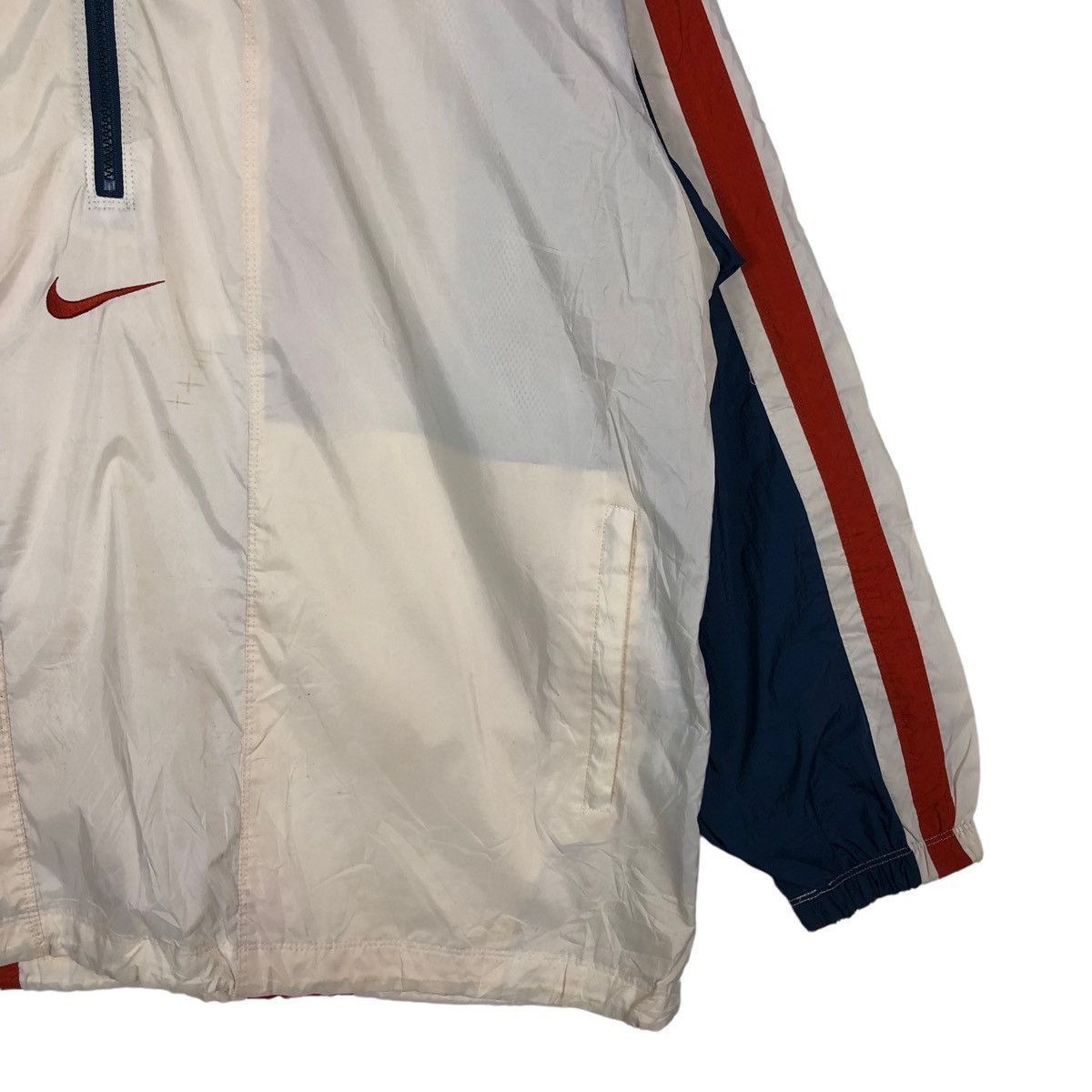Nike 🔥90’s Vintage Bomber Jacket Nike Big Swoosh Logo Size US XL / EU 56 / 4 - 4 Thumbnail