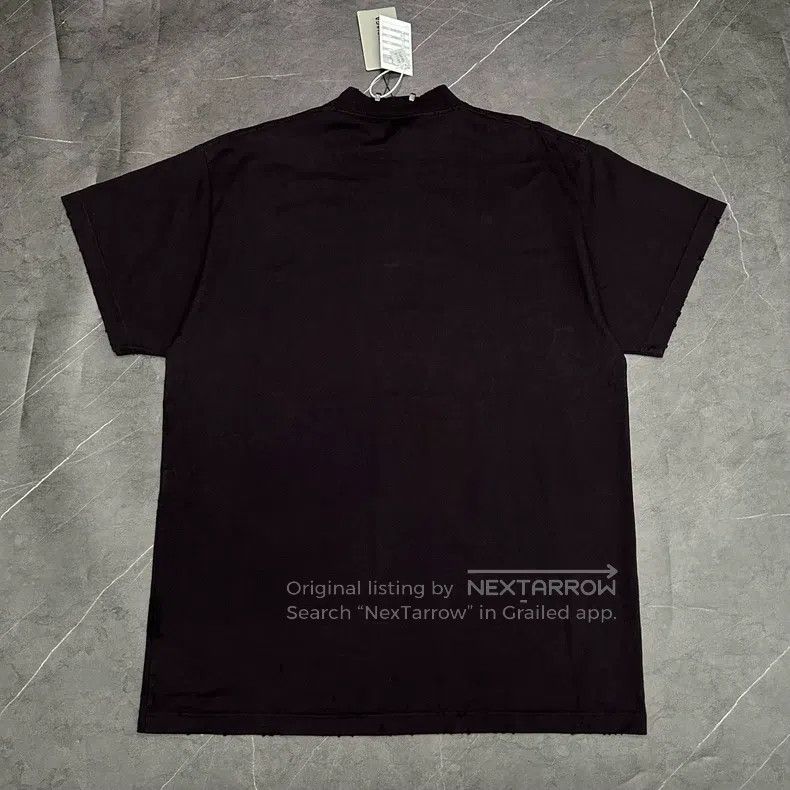 Balenciaga Balenciaga Washed Black Perforated Metal Collar Hole Short Size US S / EU 44-46 / 1 - 2 Thumbnail