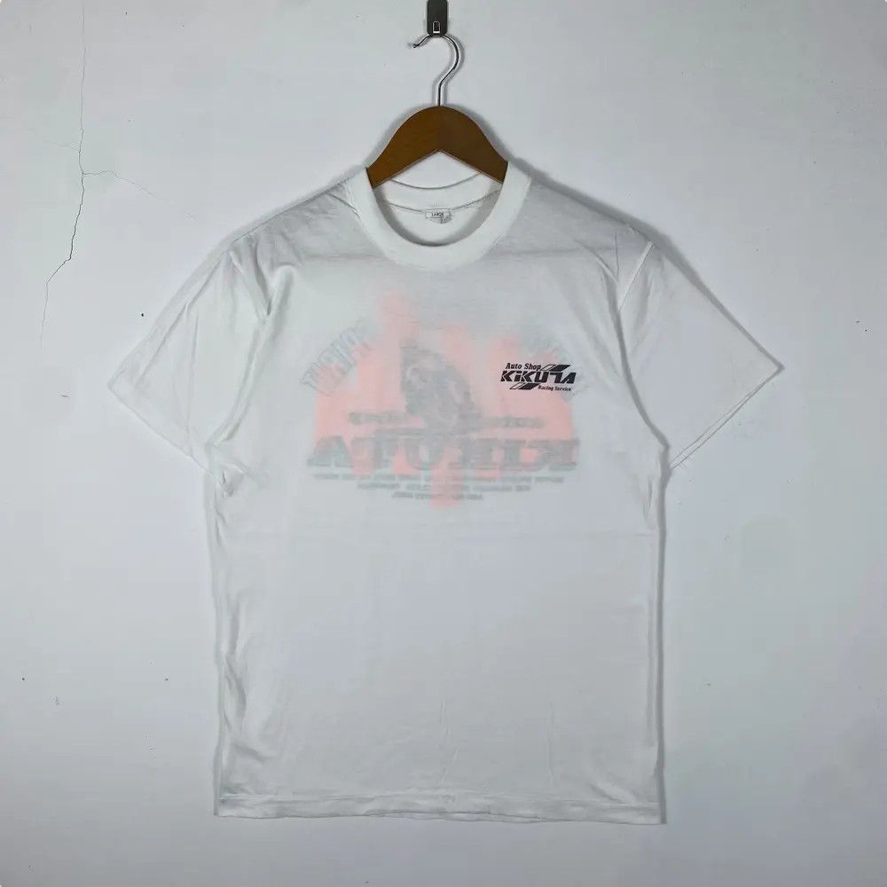 Japanese Brand Vintage 80's KIKUTA Auto Shop Racing Service Tee Shirt Size US M / EU 48-50 / 2 - 3 Thumbnail
