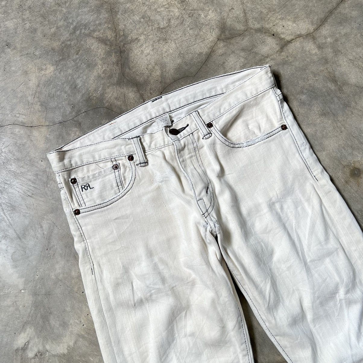 Polo Ralph Lauren Vintage RRL Ralph Lauren Distressed Jeans Pants Size US 27 - 3 Thumbnail
