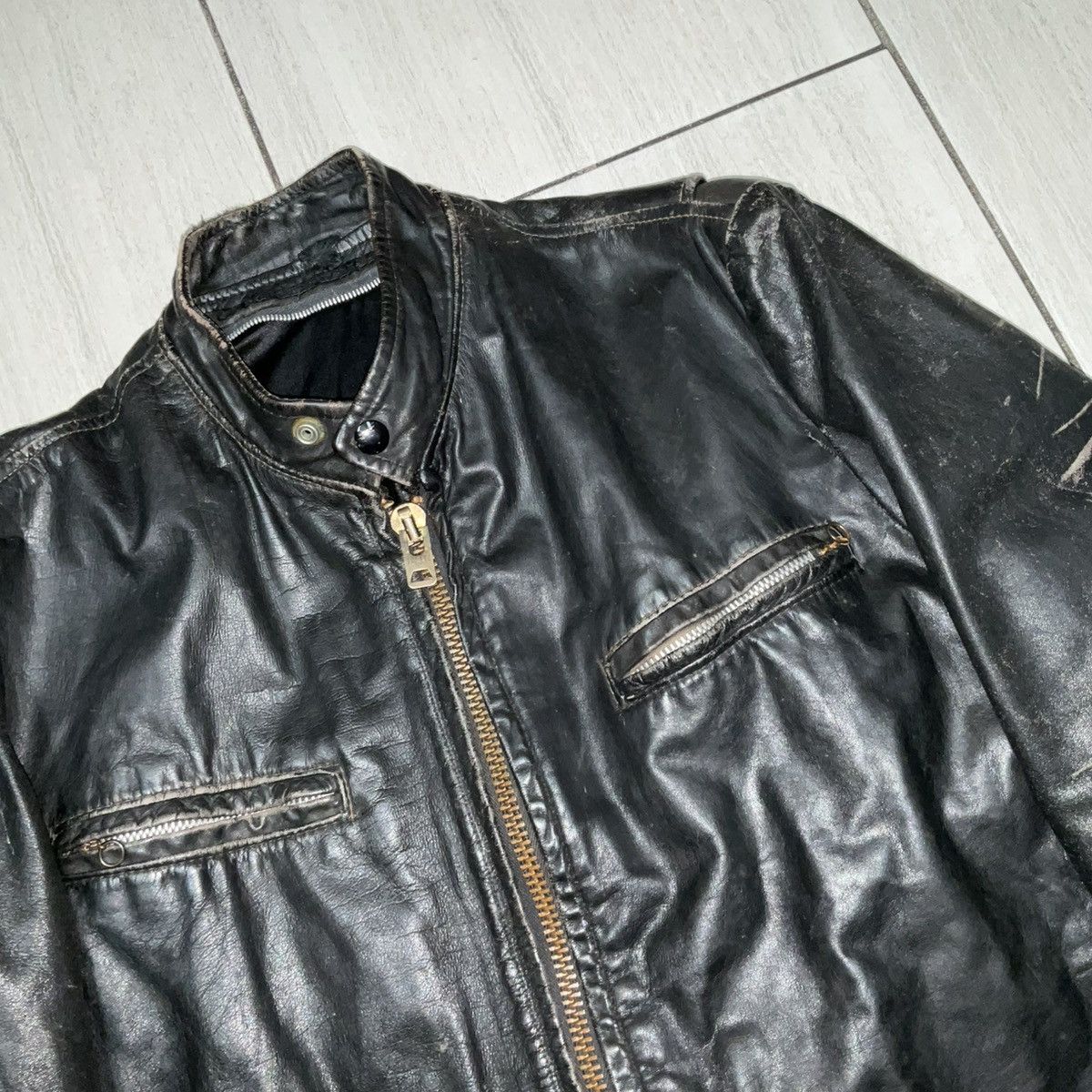 Vintage True vintage leather moto jacket Size US M / EU 48-50 / 2 - 3 Thumbnail