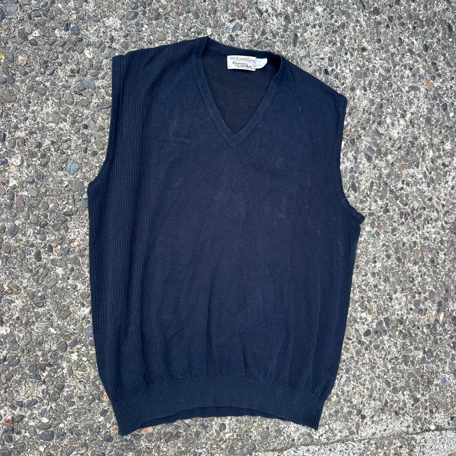 Vintage Vintage 90s St. Croix Bonney & Gordon Sweater Vest –Sz Large Size US L / EU 52-54 / 3 - 2 Thumbnail